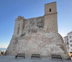 Wignacourt Tower in St Paul's Bay, Malta, historic coastal watchtower built by the Knights of St John in 1610