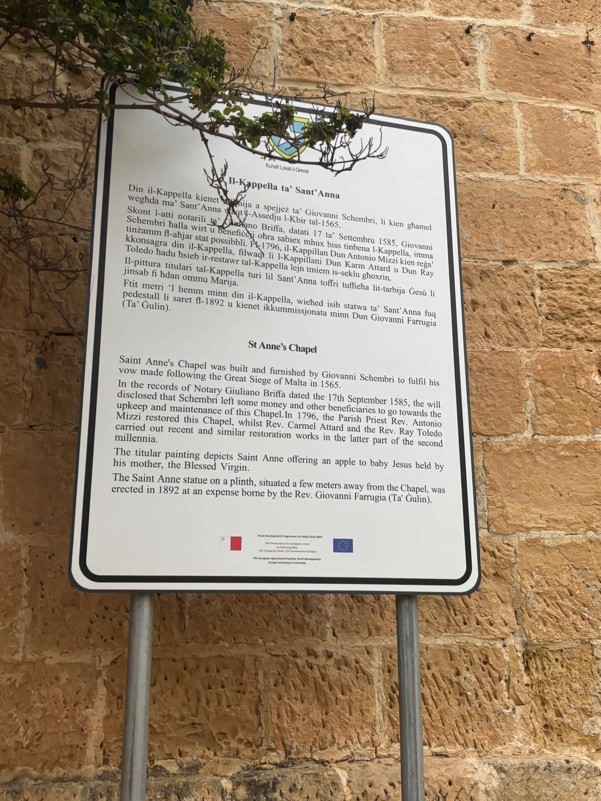 Kappella ta’ Sant’Anna (St Anne’s Chapel), Qrendi