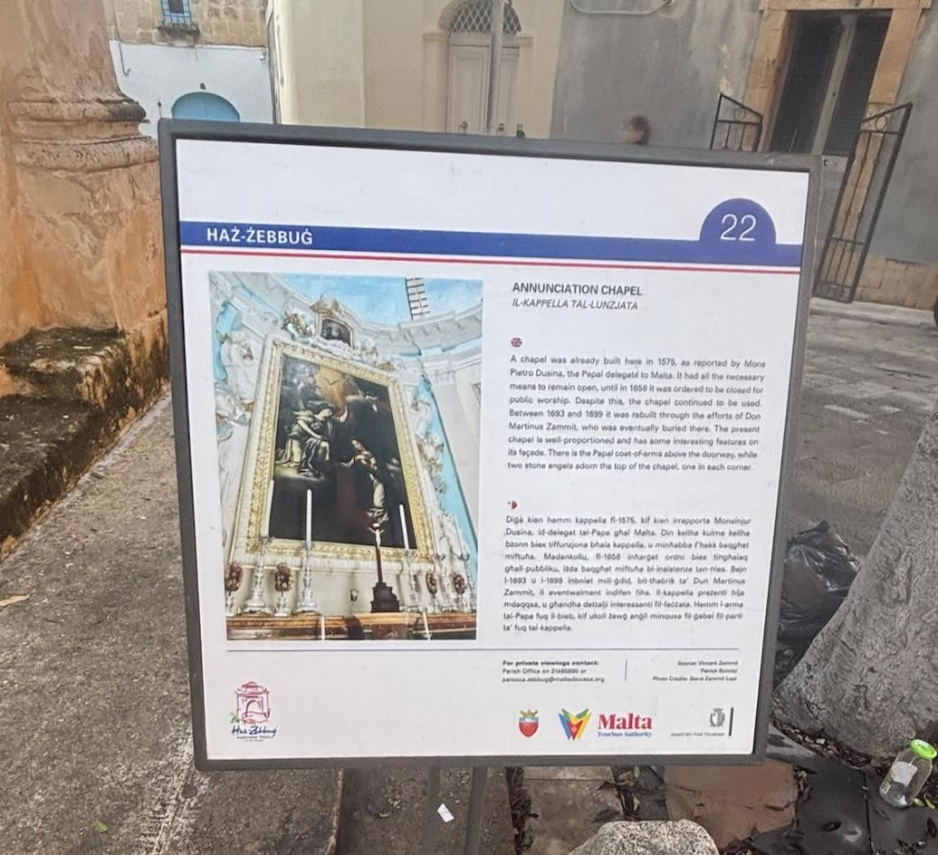 Annunciation Chapel (Il-Knisja tal-Lunzjata), Żebbuġ, Malta