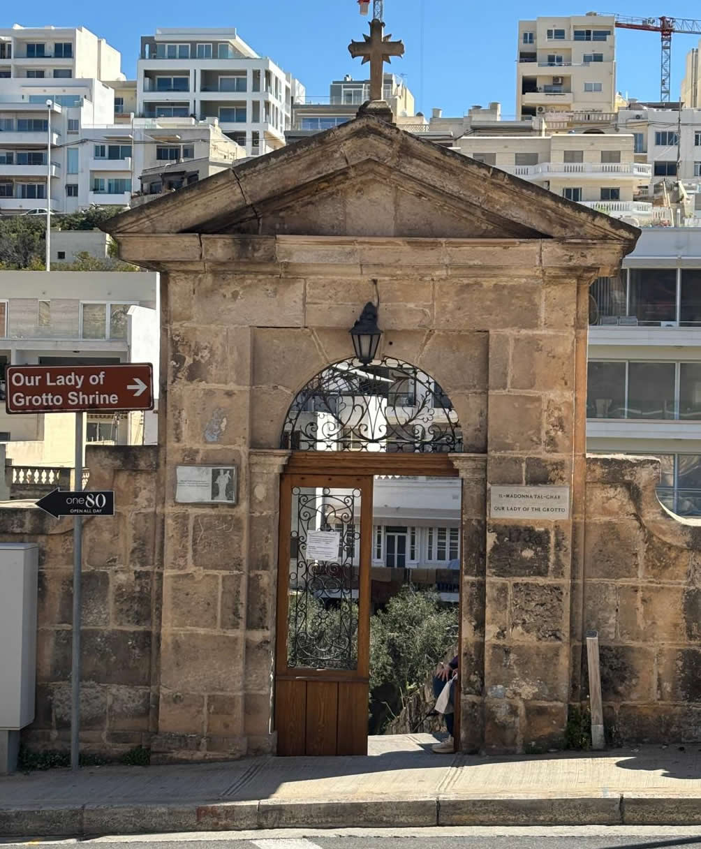 Our Lady of the Grotto Mellieha interior cave chapel