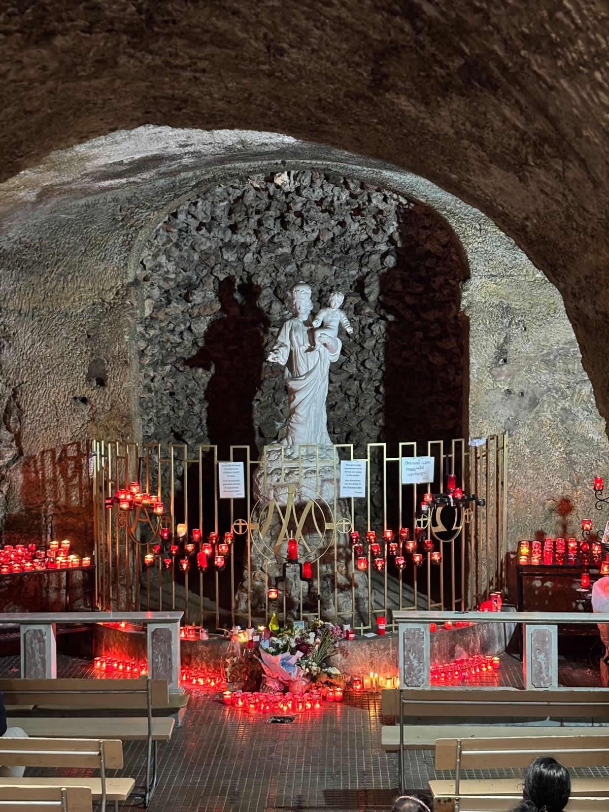 Our Lady of the Grotto Mellieha interior cave chapel