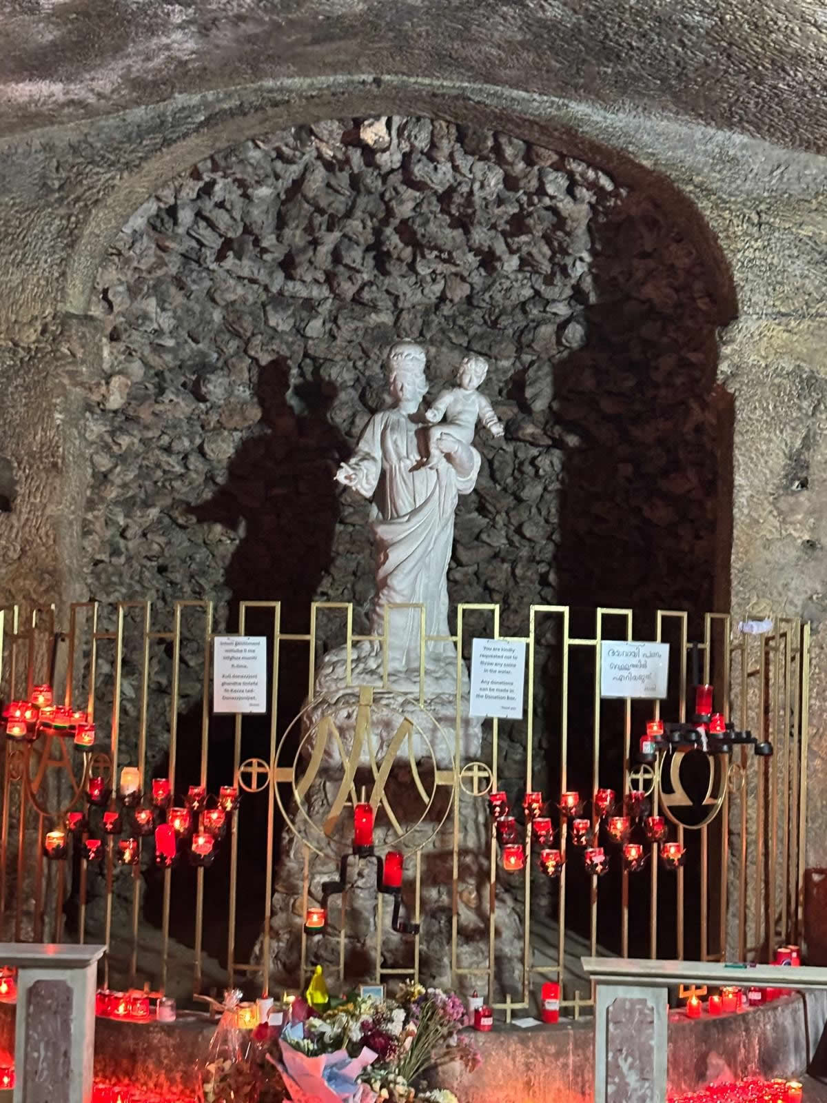 Our Lady of the Grotto Mellieha interior cave chapel