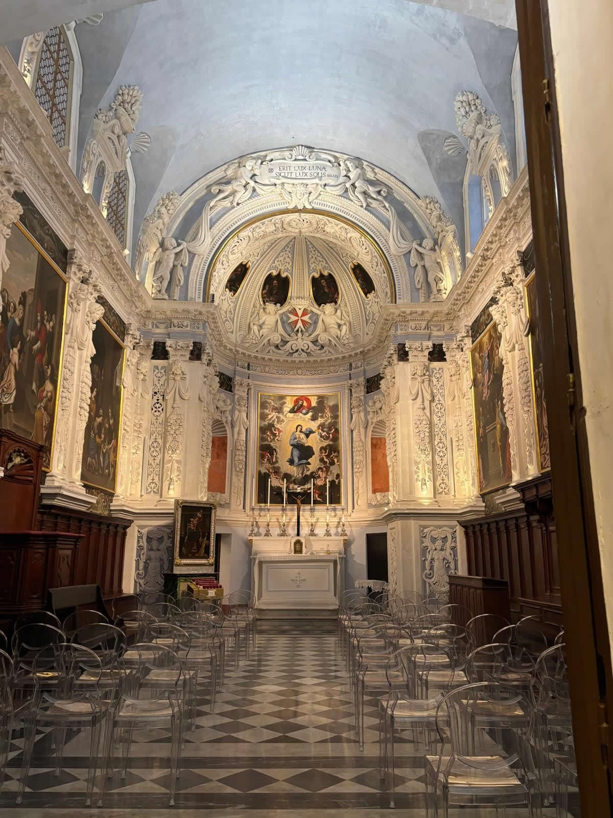 Oratory of the Immacolata Valletta Malta interior