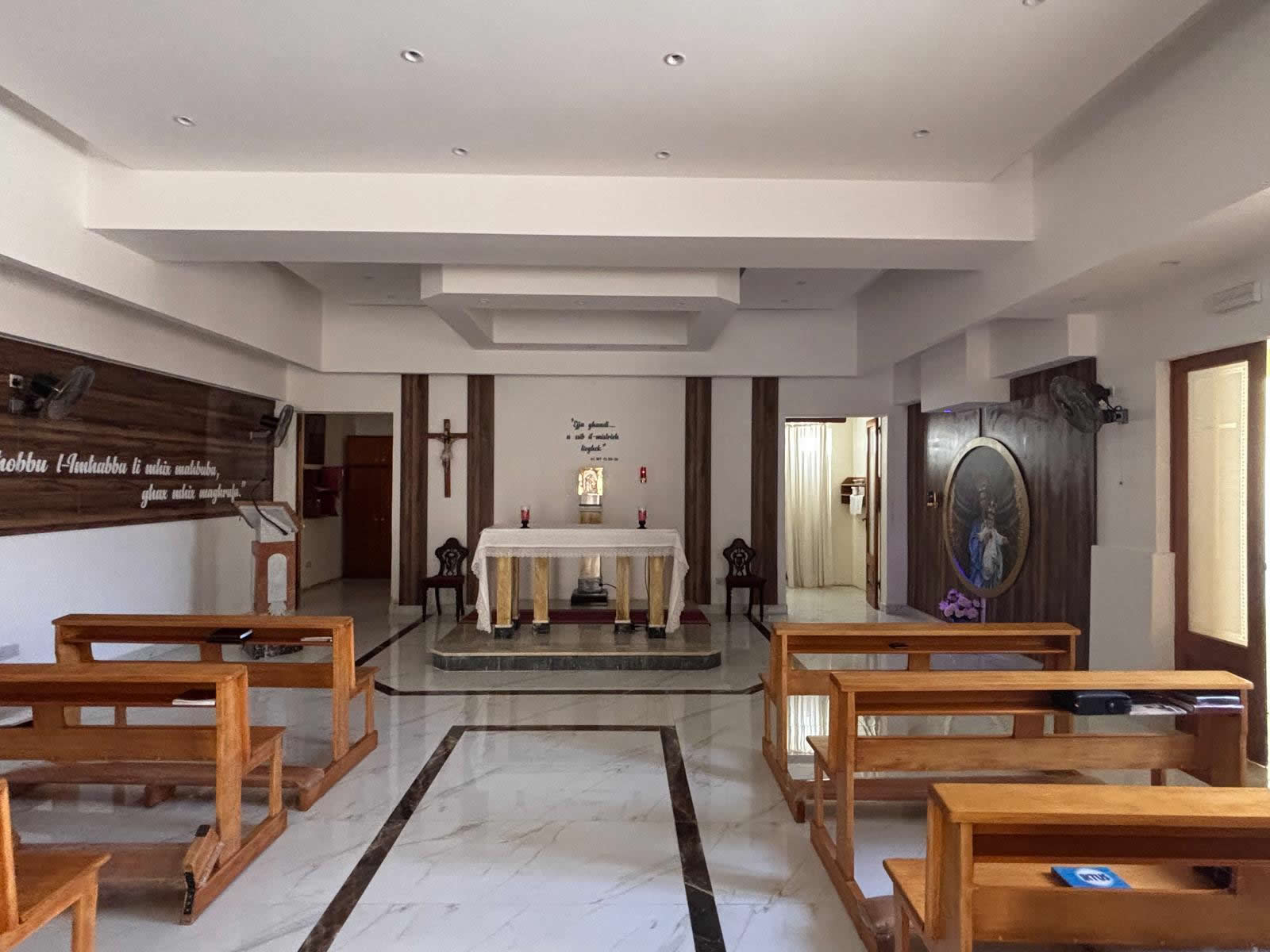 Sacred Heart Chapel Qbajjar Gozo interior