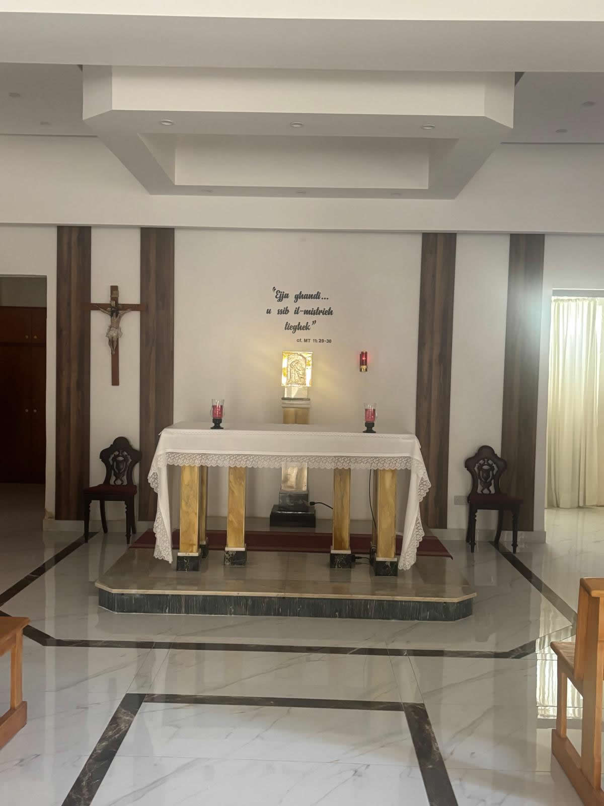 Sacred Heart Chapel Qbajjar Gozo interior