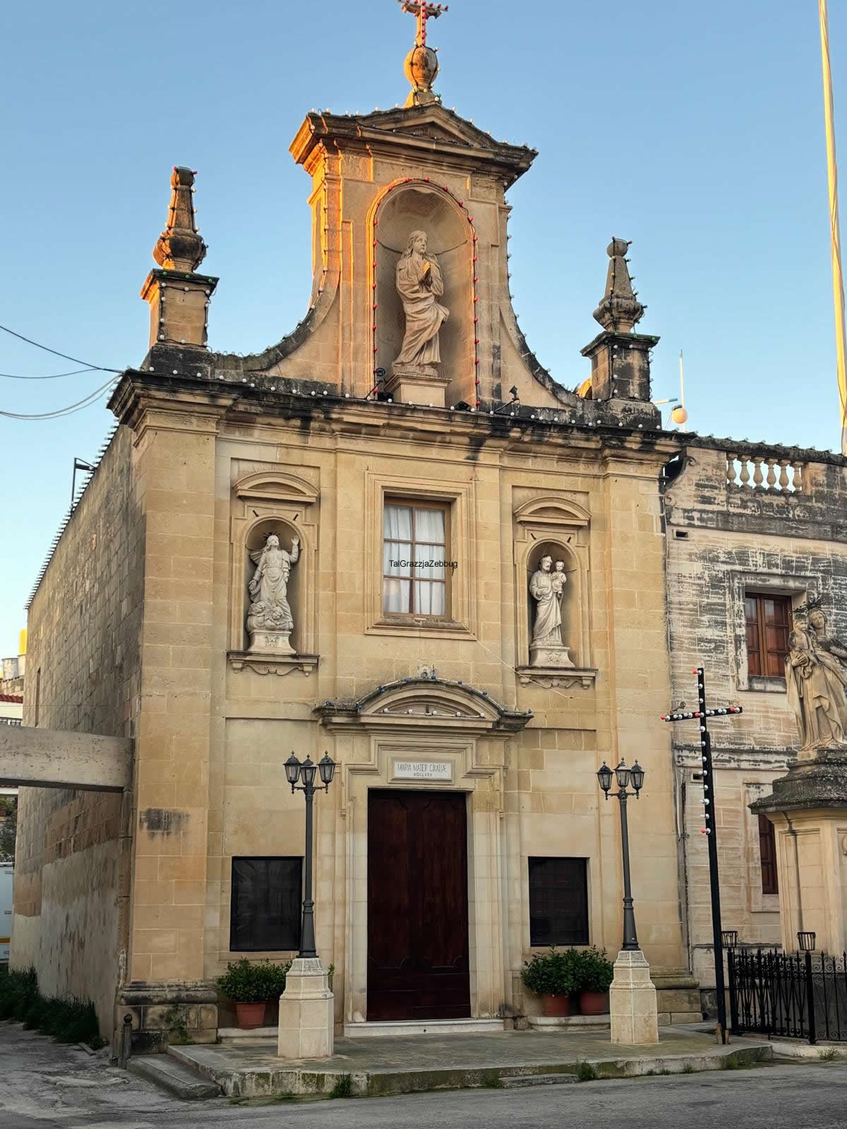 Tal-Grazzja Chapel exterior in Żebbuġ Malta