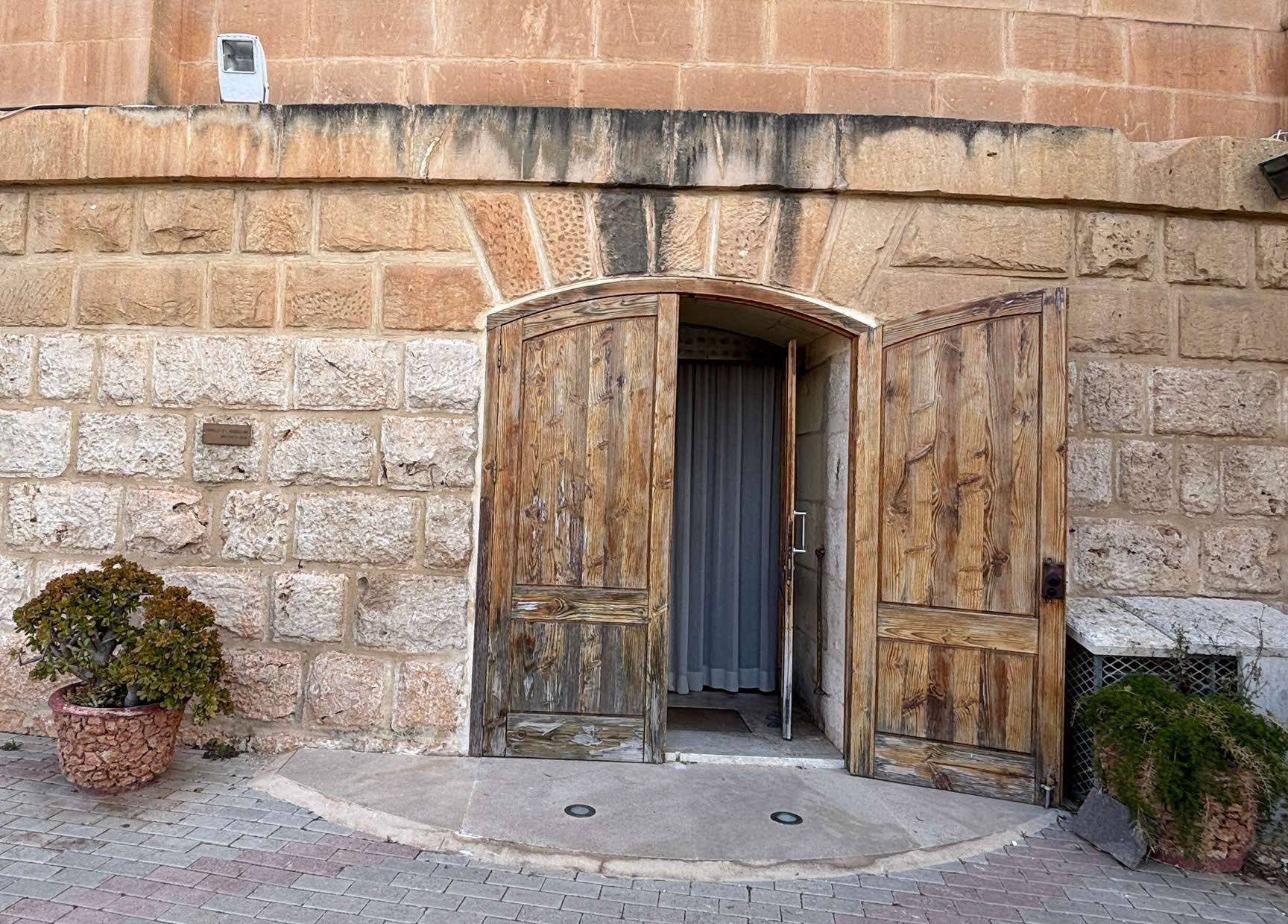Mġarr Adoration Chapel Malta entrance and Eucharistic prayer chapel