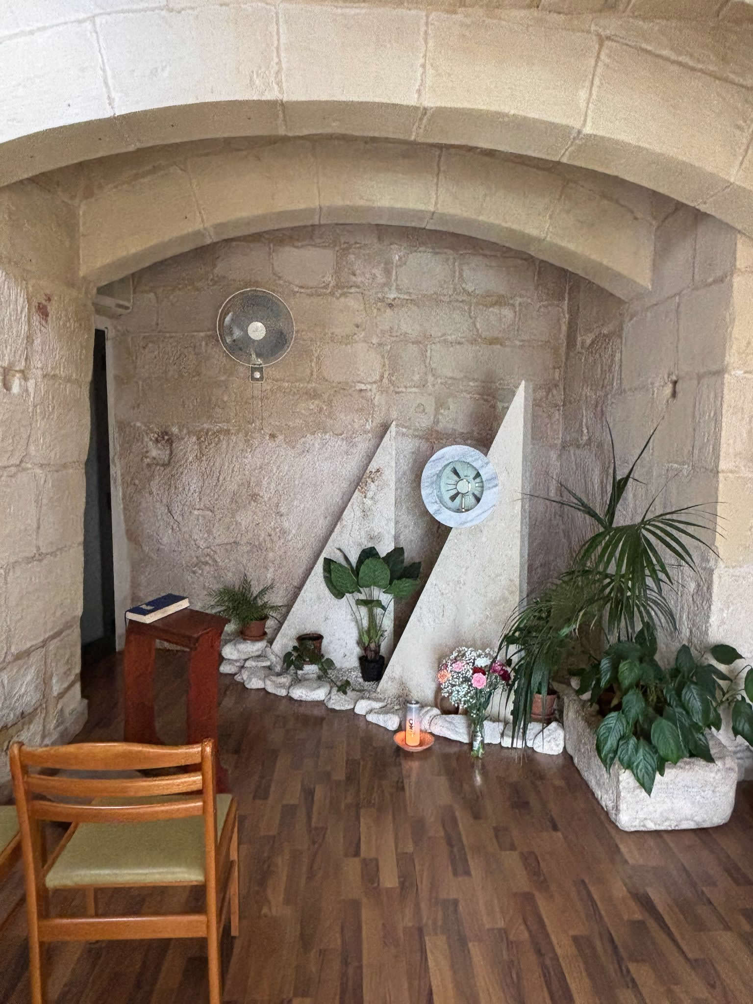 Mġarr Adoration Chapel Malta entrance and Eucharistic prayer chapel