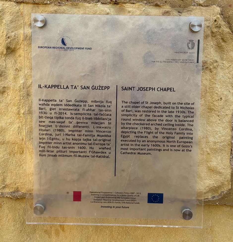 Knisja ta San Guzepp Citadel Victoria Gozo Malta