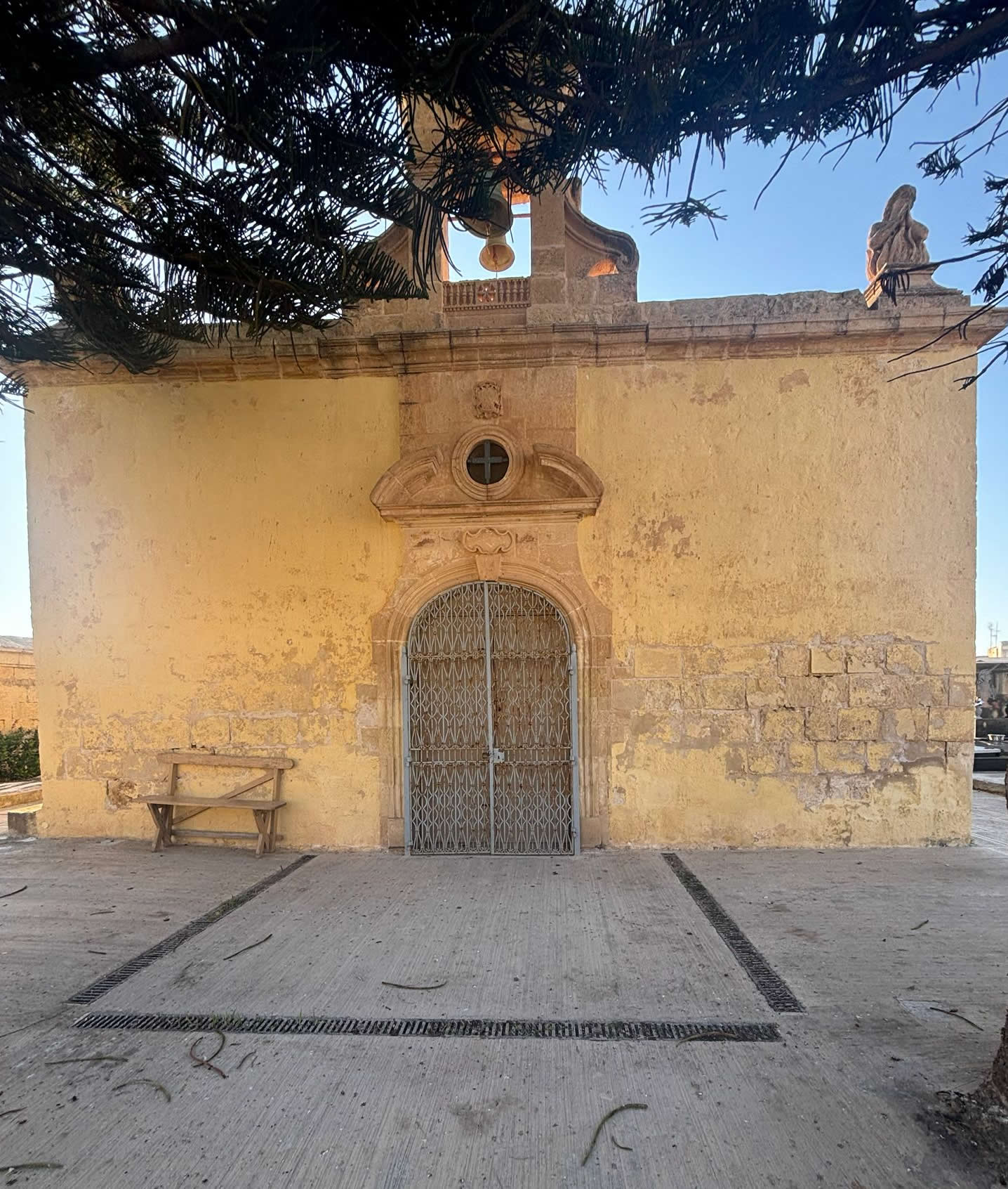 Medieval architecture and stone bell-cot of the Chapel of St Leo in Żurrieq