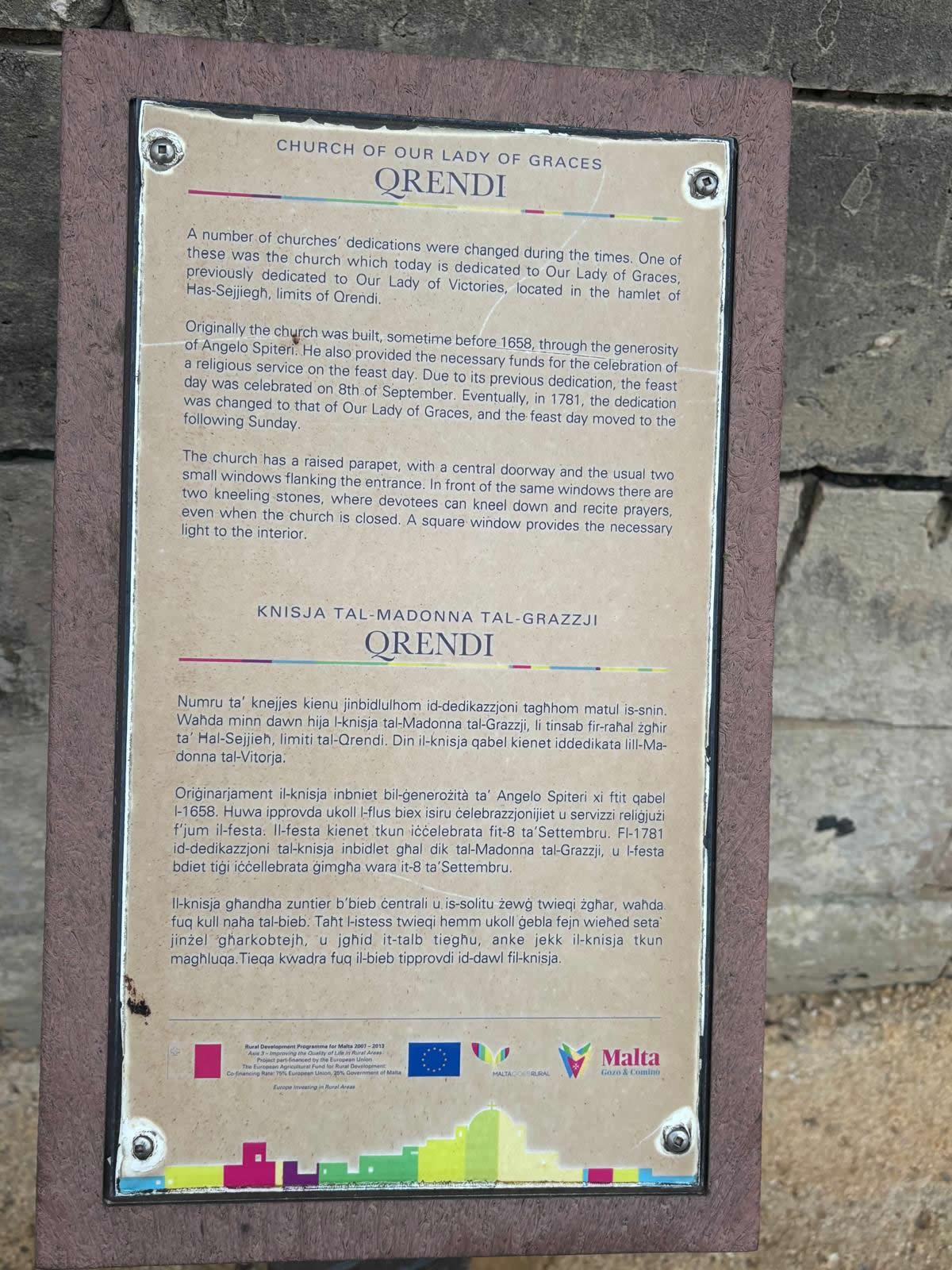 Our Lady of Grace Chapel (Tal-Grazzja), Qrendi