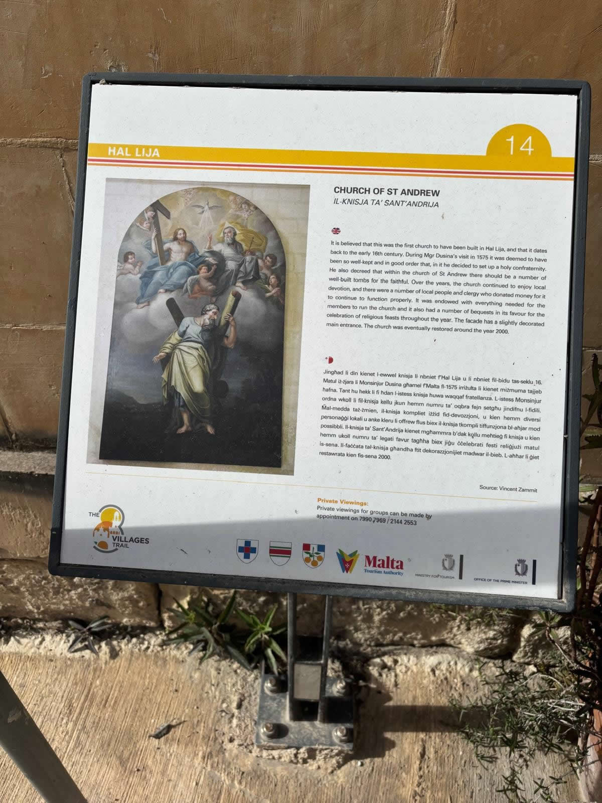 Kappella ta’ Sant’Andrija (St Andrew’s Chapel) in Lija, Malta