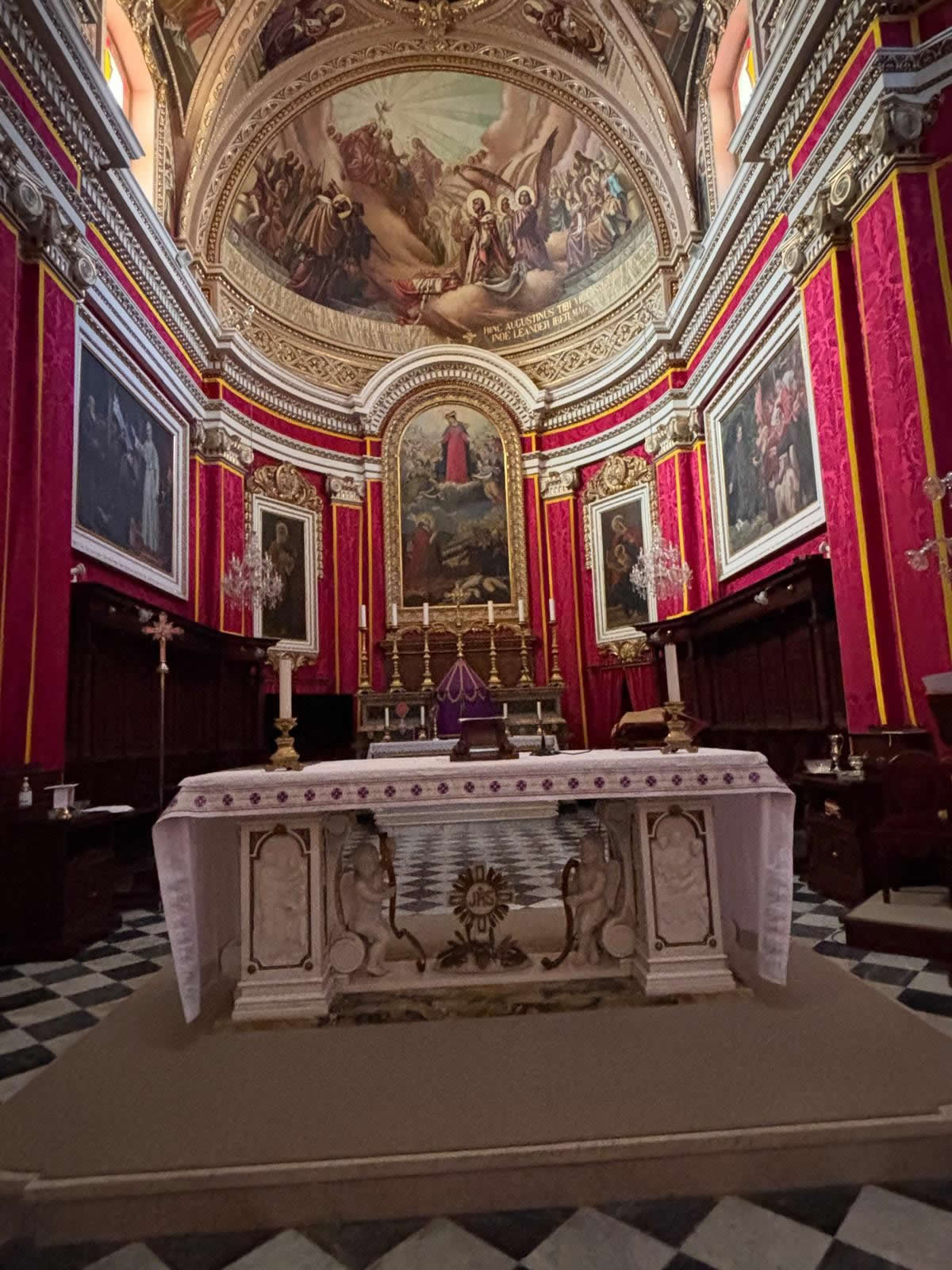 Ta’ Kerċem Parish Church in Gozo, Malta