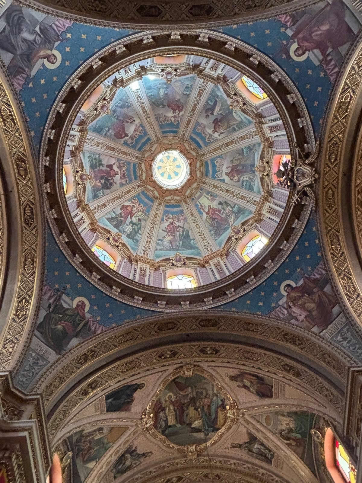 Ta’ Kerċem Parish Church in Gozo, Malta