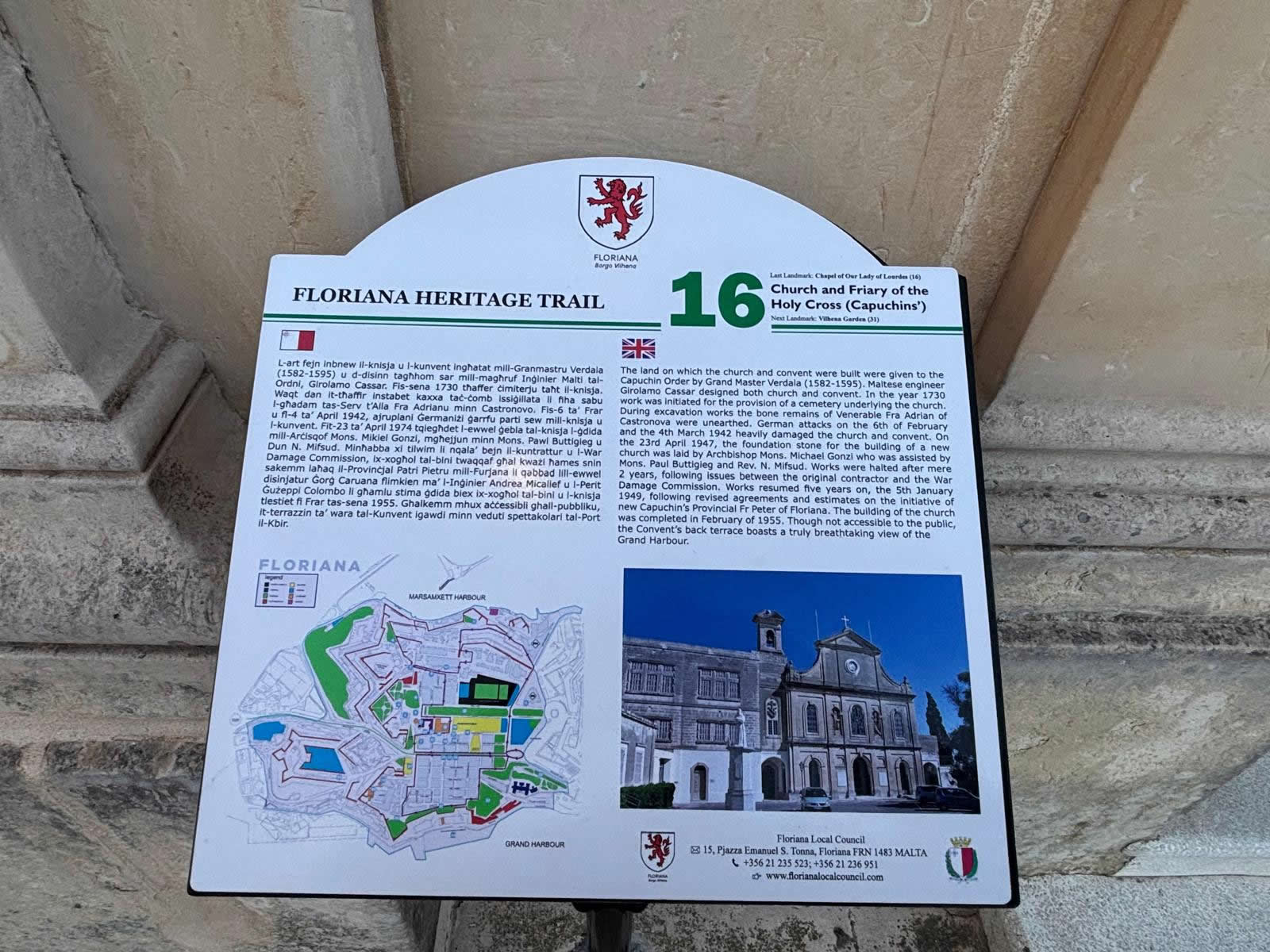 Tal-Kapuccini (Church of the Holy Cross) — Floriana, Malta