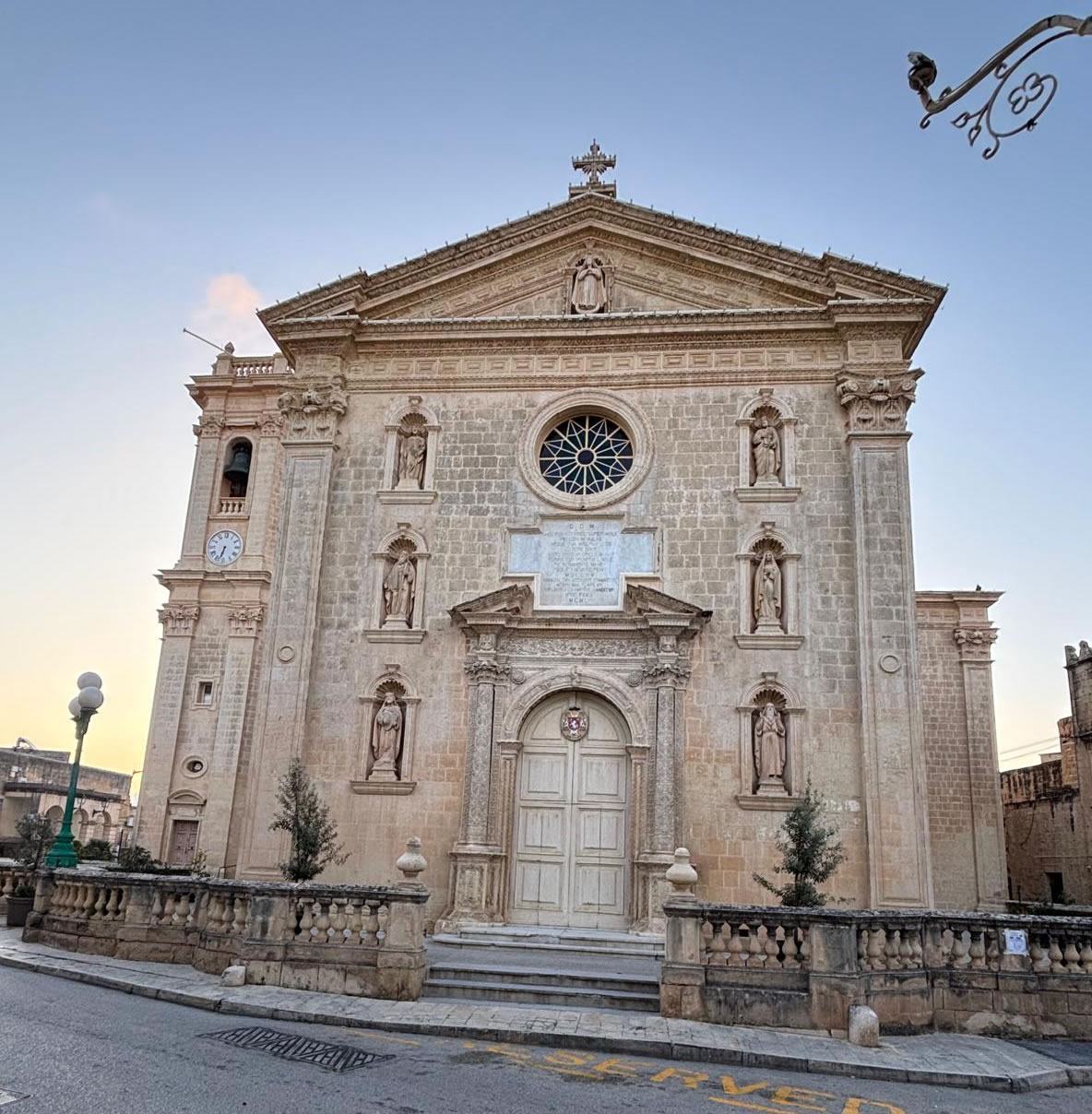 Parish Church of St Mary Attard Malta facade
