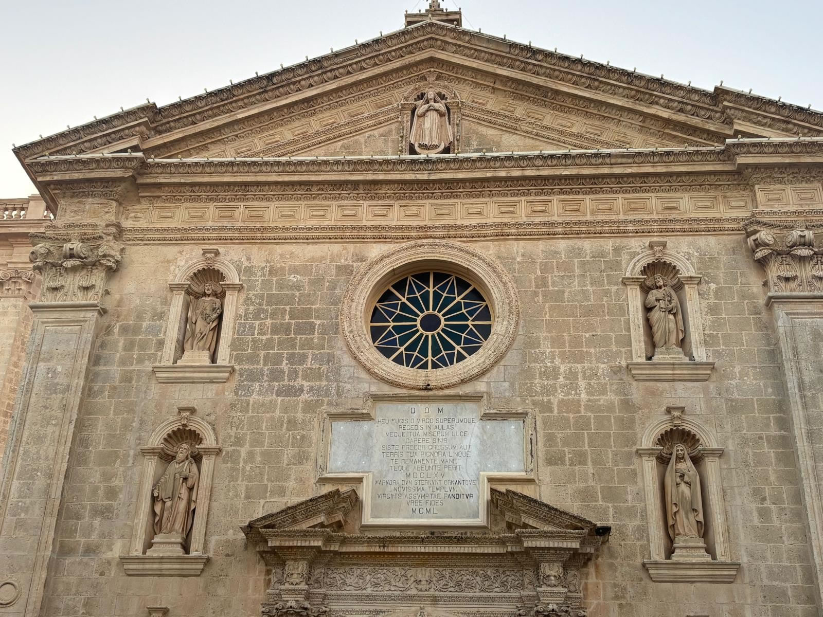 Parish Church of St Mary Attard Malta facade