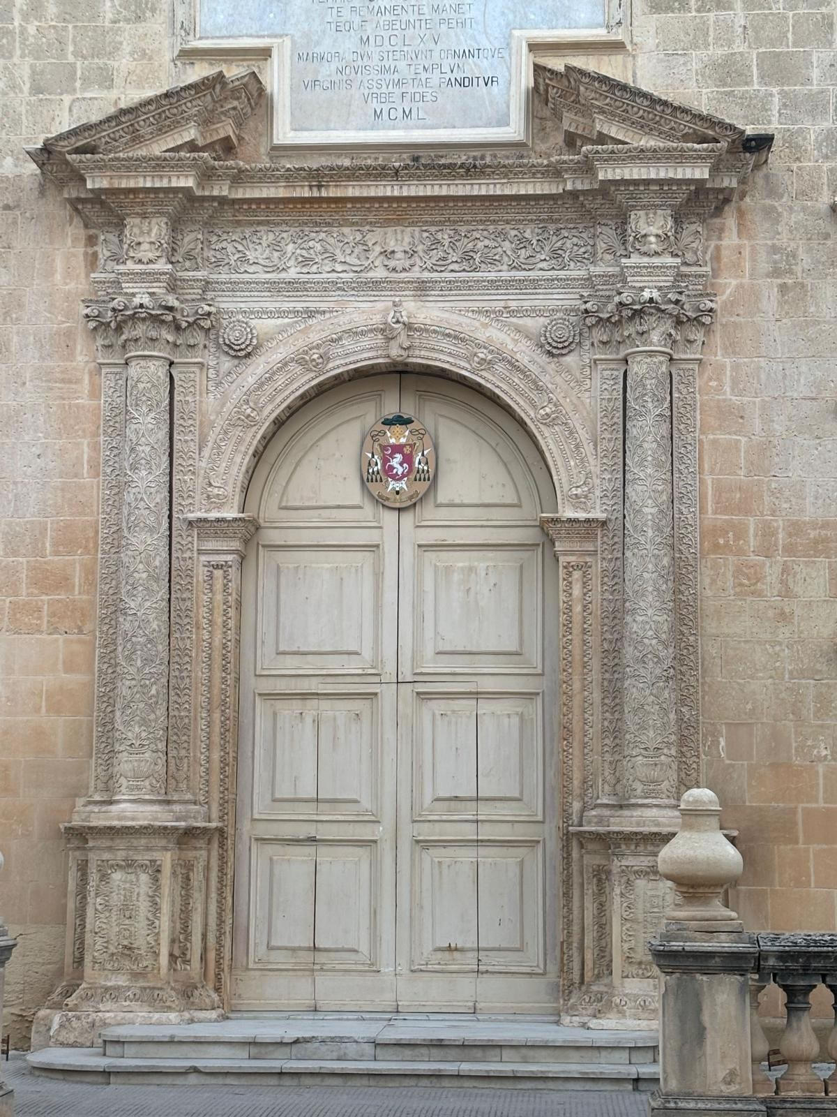 Parish Church of St Mary Attard Malta facade