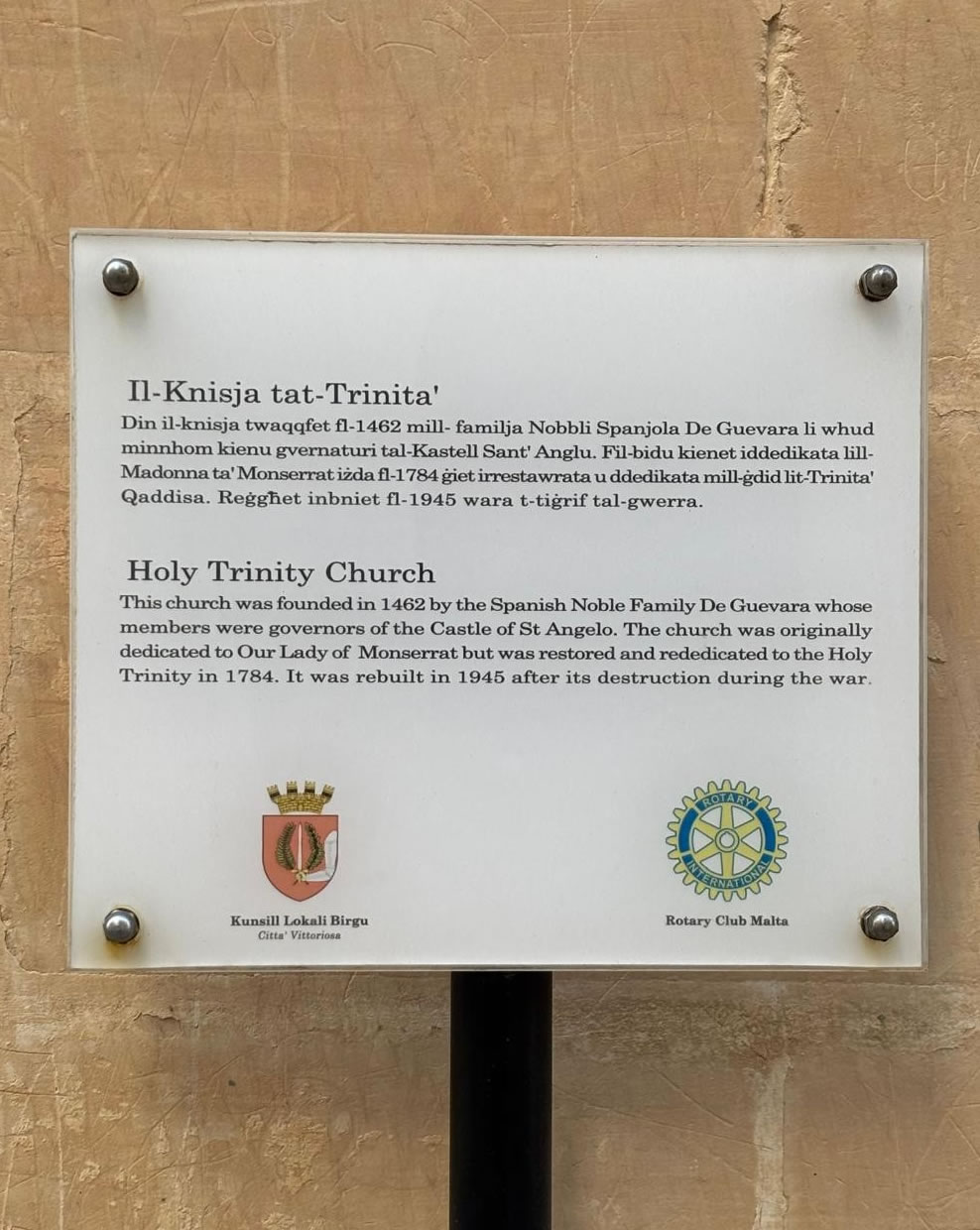 Holy Trinity Church Birgu Malta