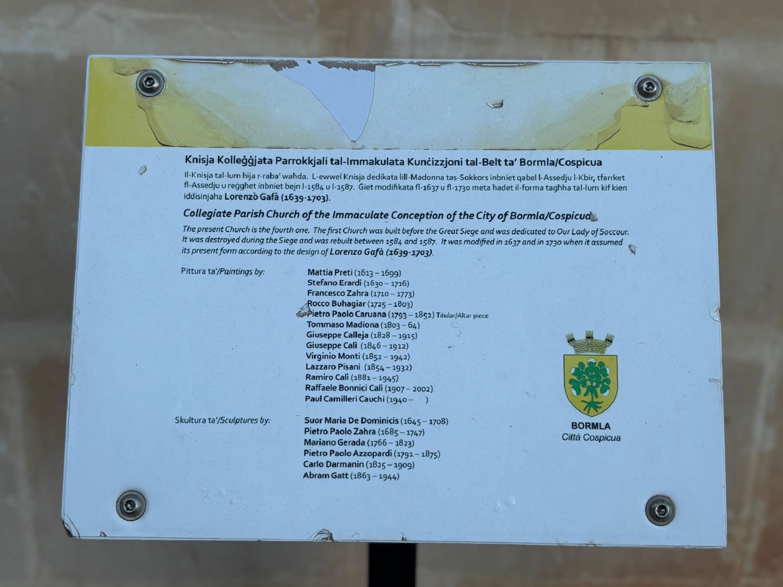 Knisja Kolleġġjata tal-Kunċizzjoni Bormla Malta