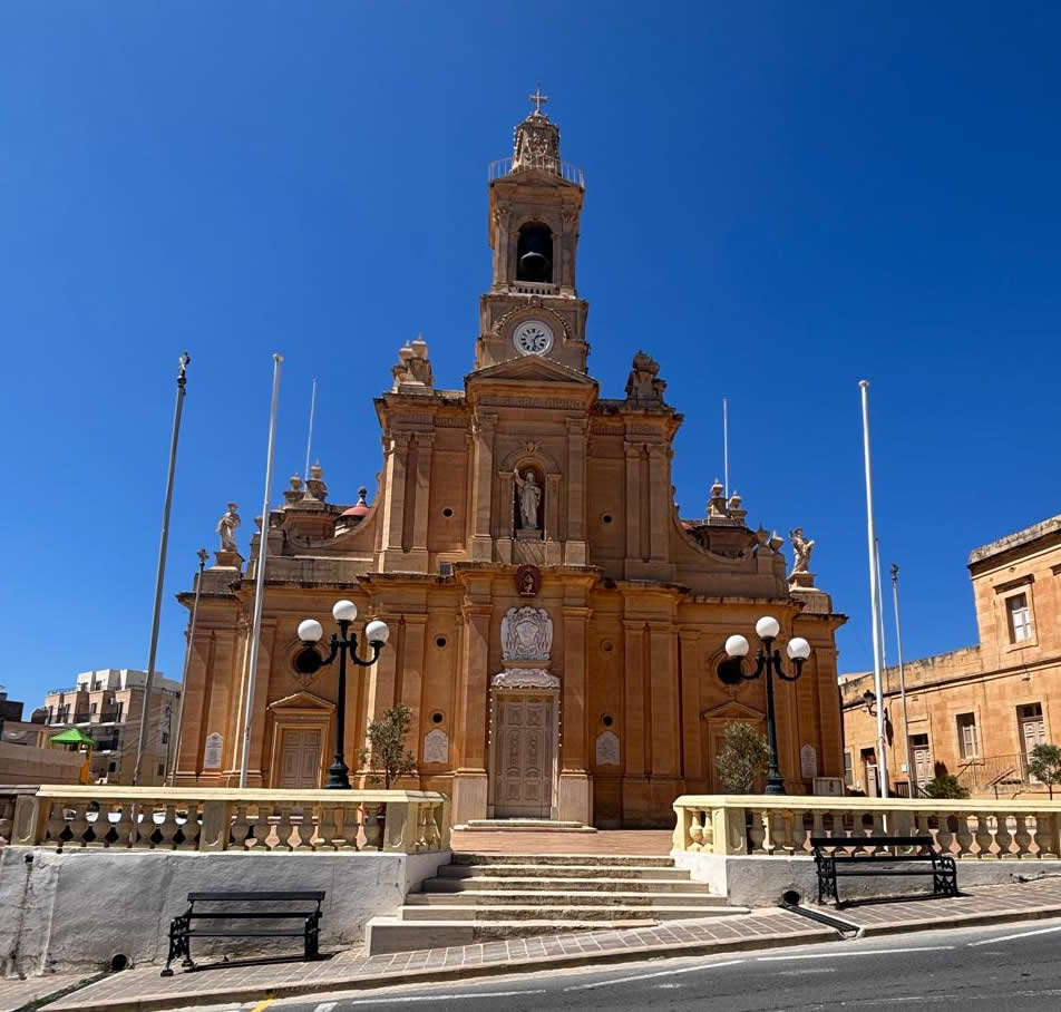 Sacred Heart Parish Church Fontana Gozo facade