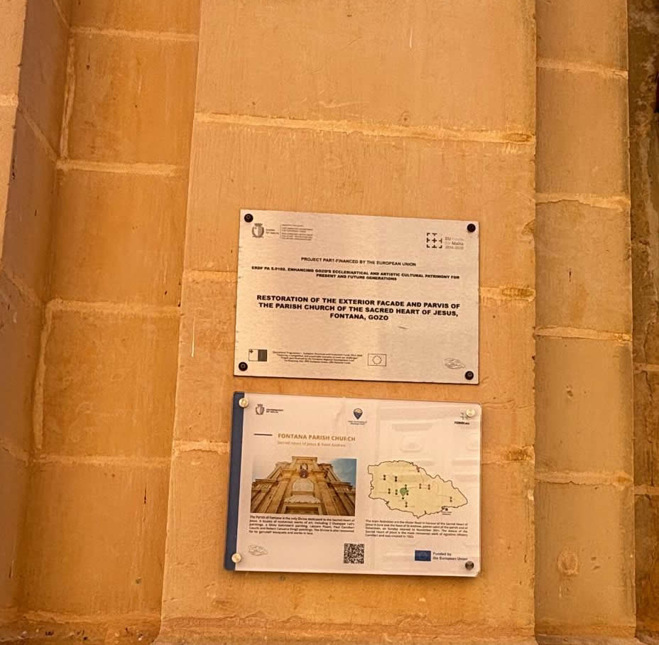 Sacred Heart Parish Church Fontana Gozo facade