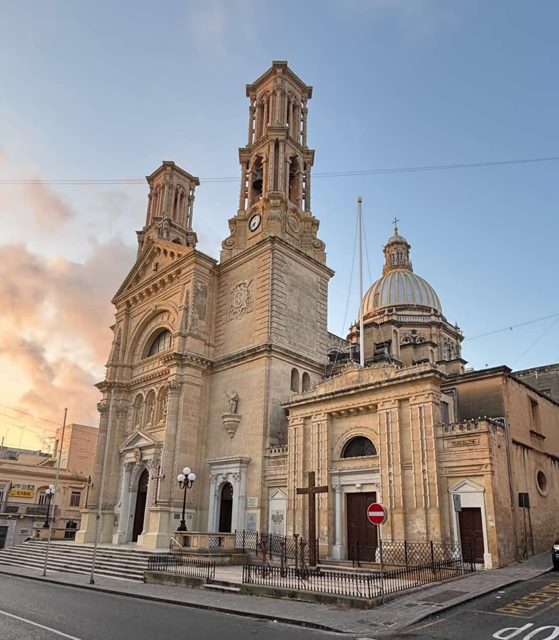 St Gaetan Parish Church Hamrun Malta facade