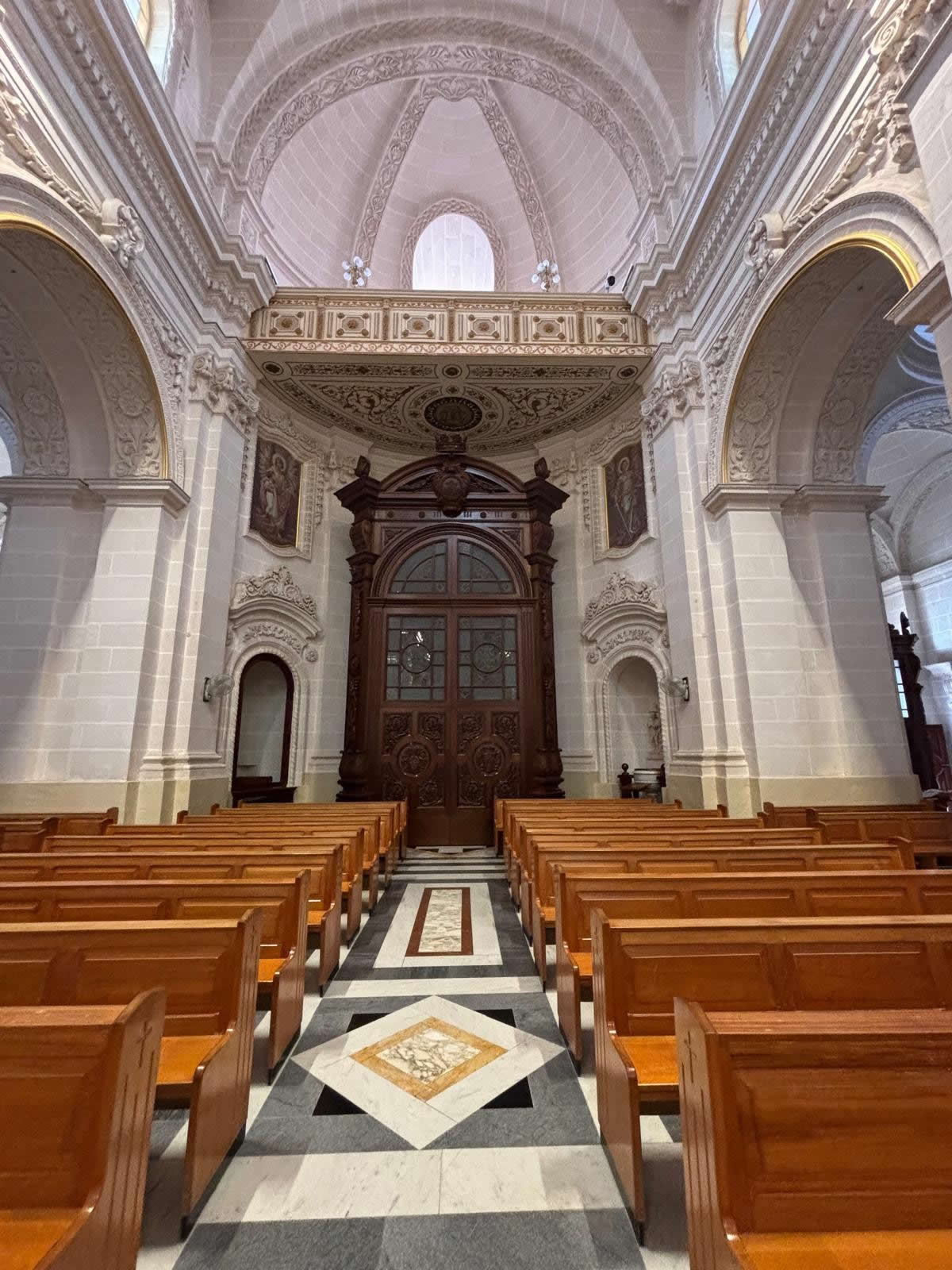 Parish Church of Mellieha Malta facade