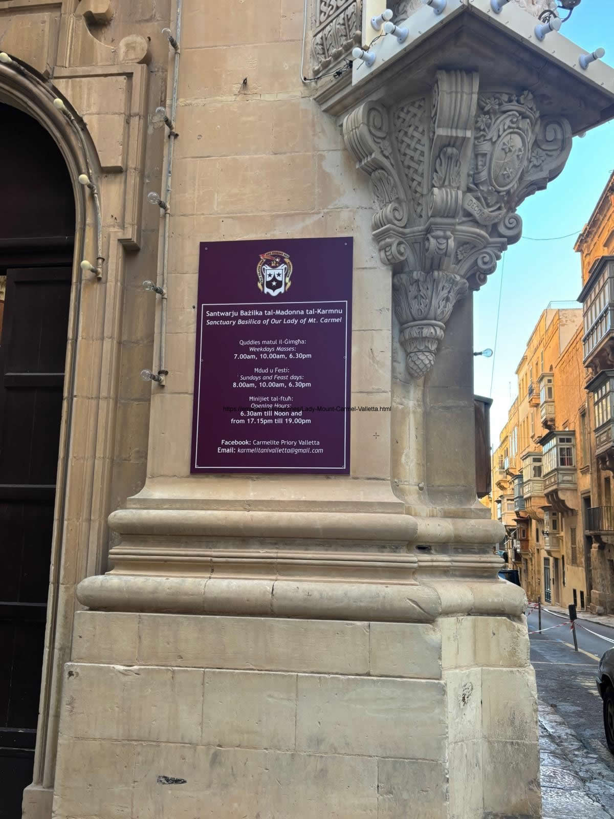 Basilica of Our Lady of Mount Carmel, Valletta, Malta