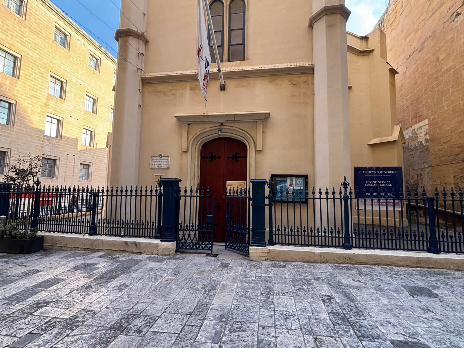 St Andrew's Scots Church Valletta exterior