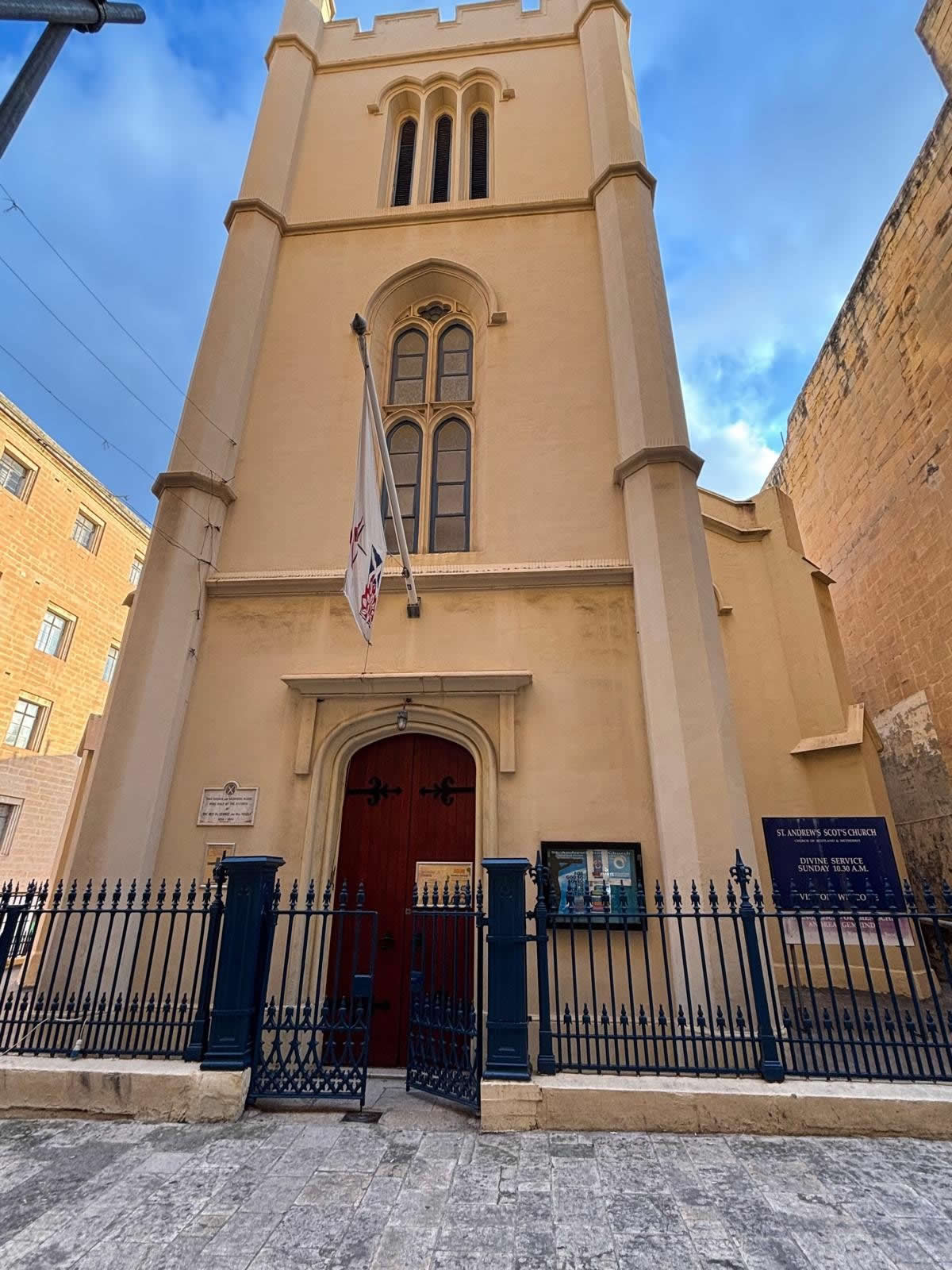 St Andrew's Scots Church Valletta exterior