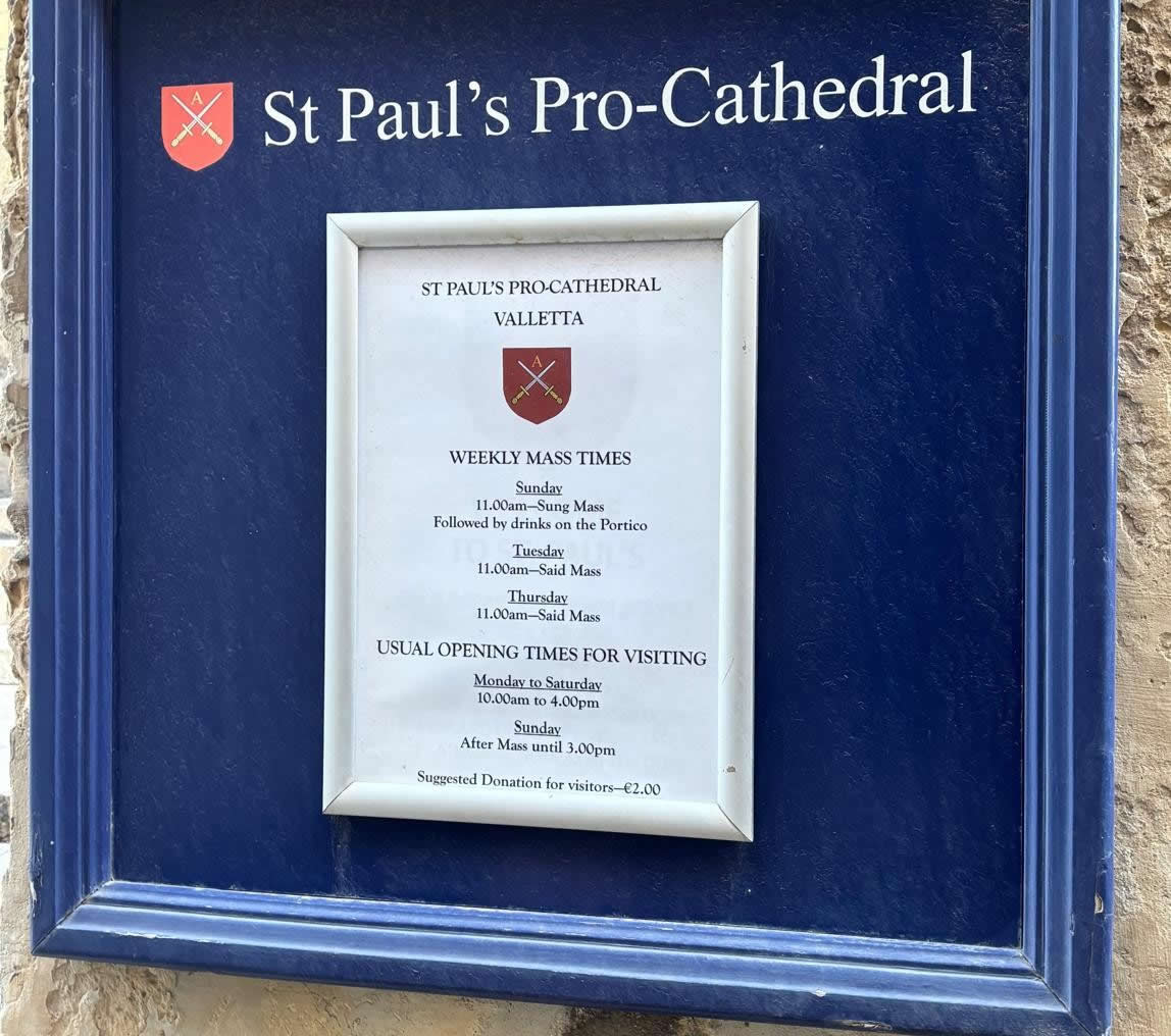 St. Paul’s Cathedral – St. Paul’s Pro-Cathedral, Valletta, Malta