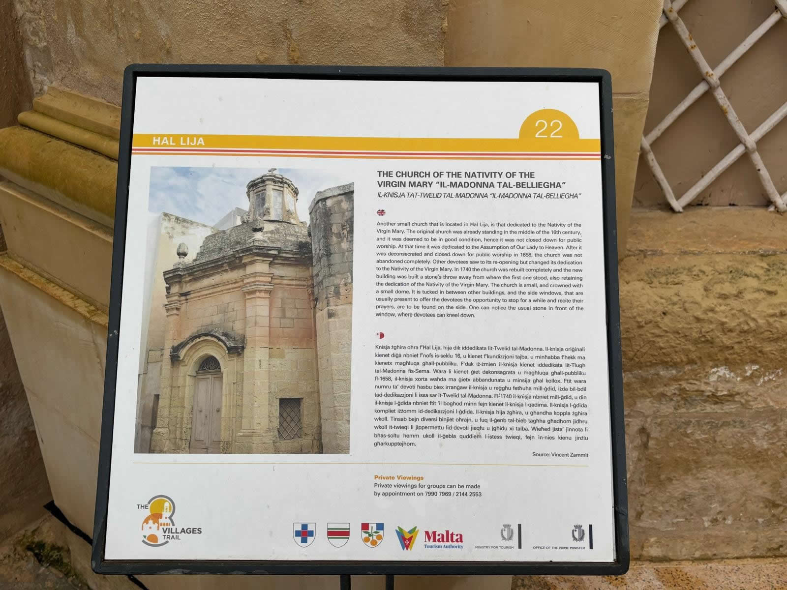 Madonna tal Belliegha Church Lija Malta