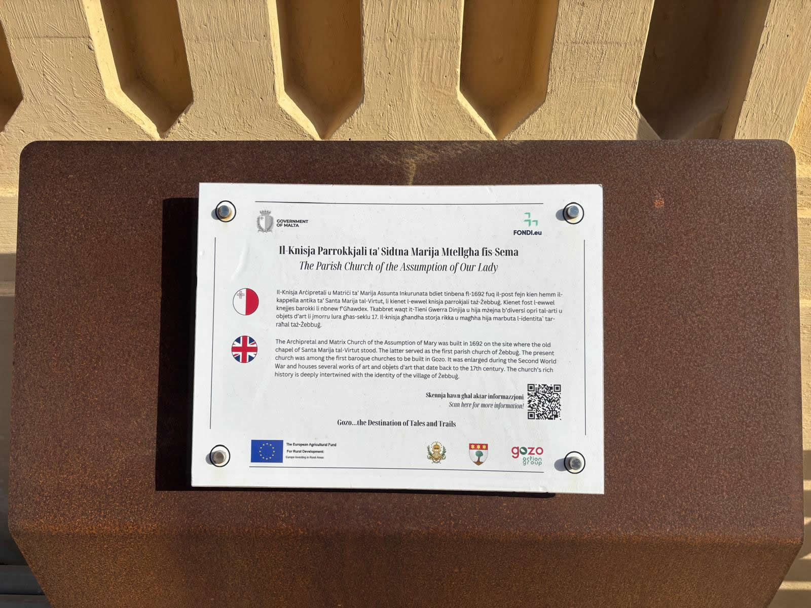 Żebbuġ Parish Church, Gozo – Assumption of Mary