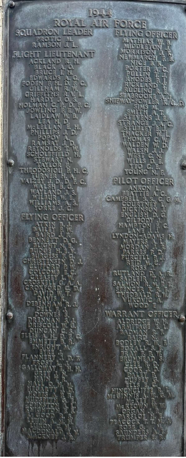 Malta Memorial Bronze Plaque 1 RAF Airmen 1940 casualties