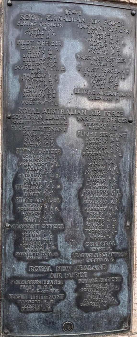 Malta Memorial Bronze Plaque 1 RAF Airmen 1940 casualties