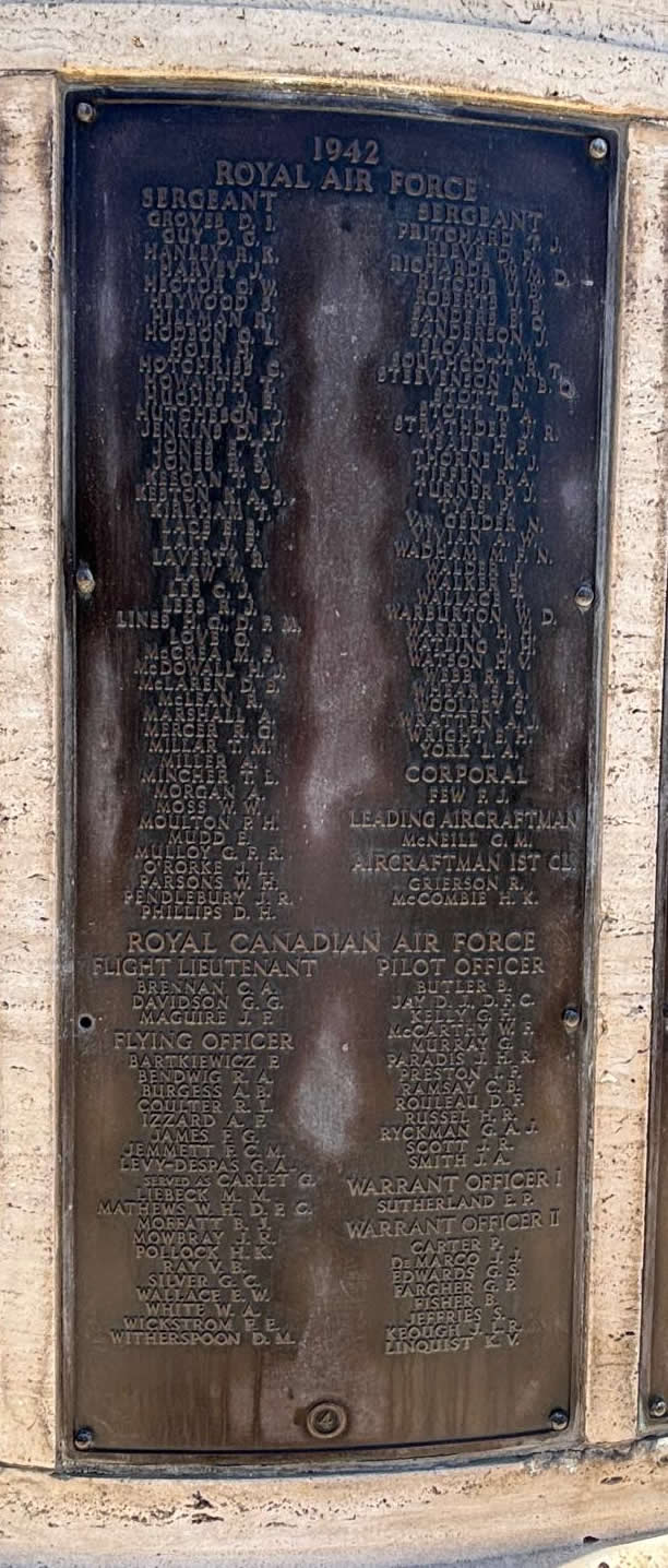 Malta Memorial Floriana Bronze Plaque 4 Inscription Photo