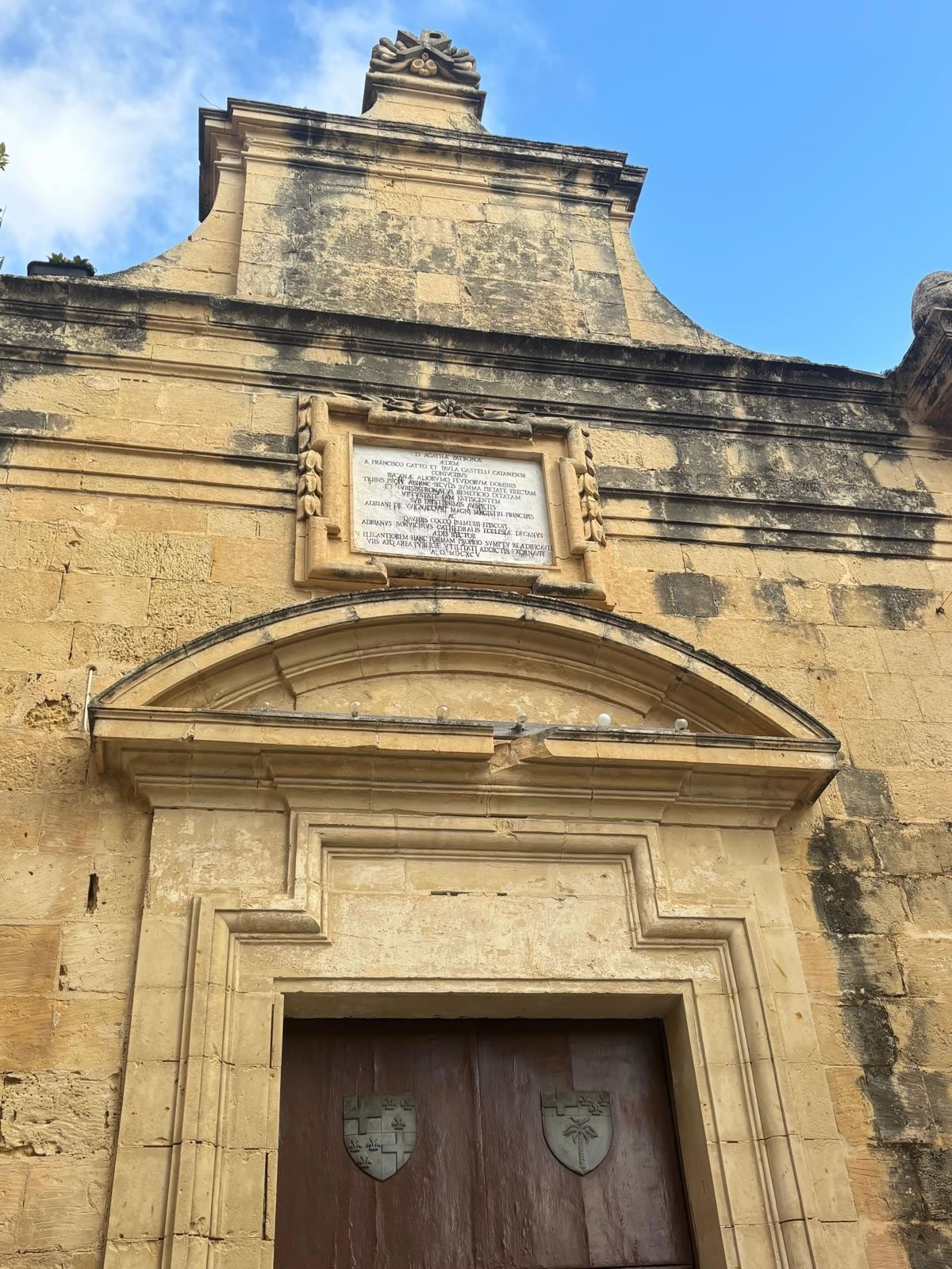 Kappella ta’ Sant’ Agata (Chapel of St Agatha) in Mdina, Malta