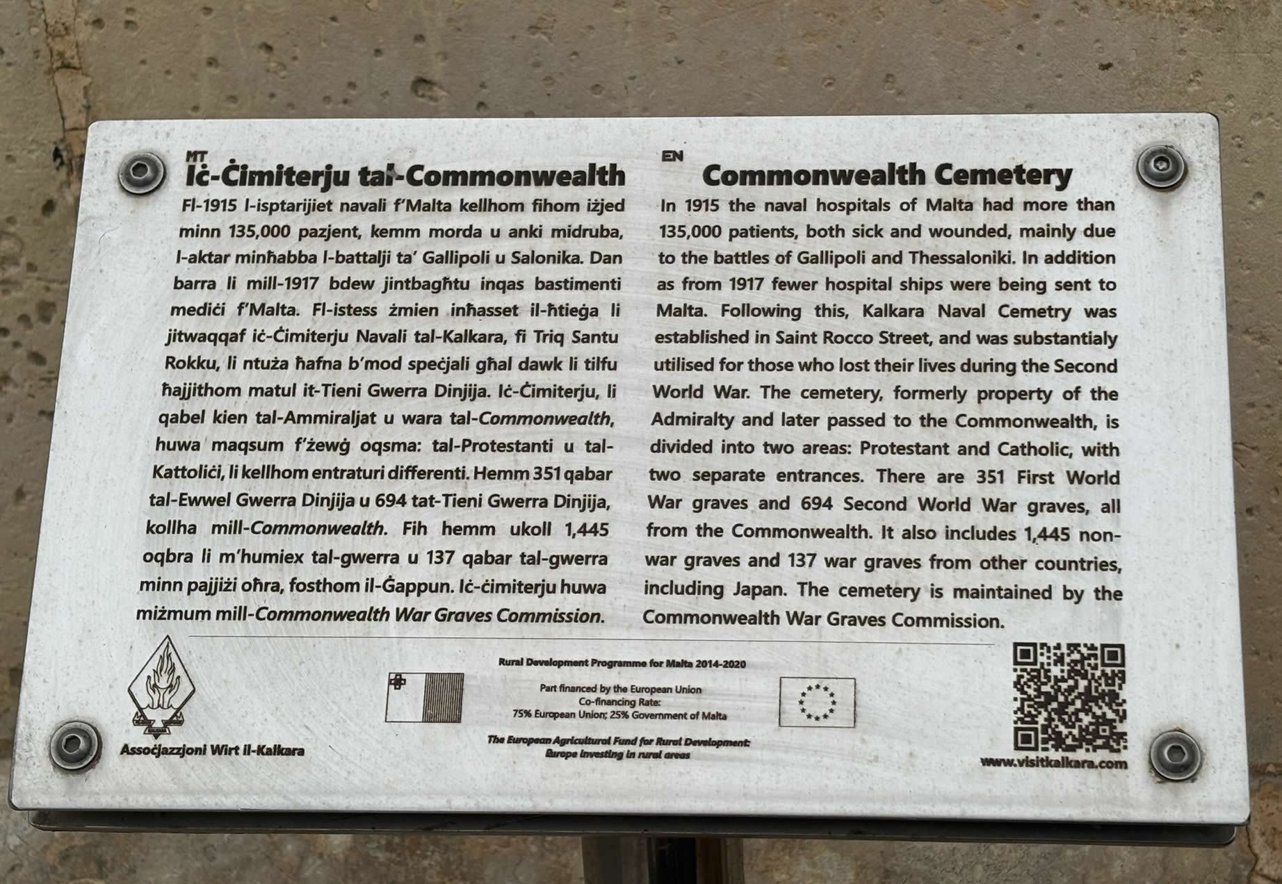 Capuccini Naval Cemetery in Kalkara Malta