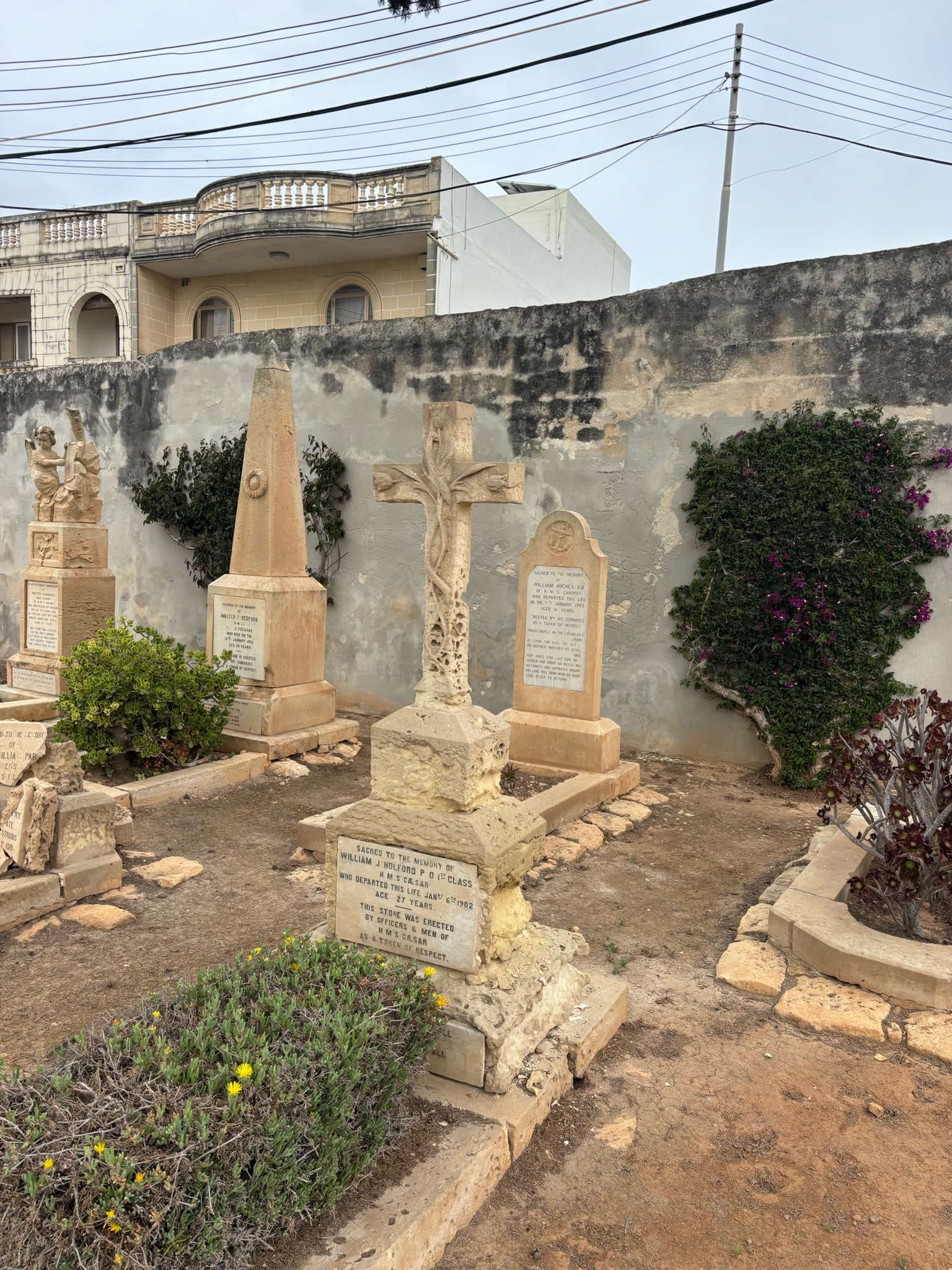 Capuccini Naval Cemetery in Kalkara Malta