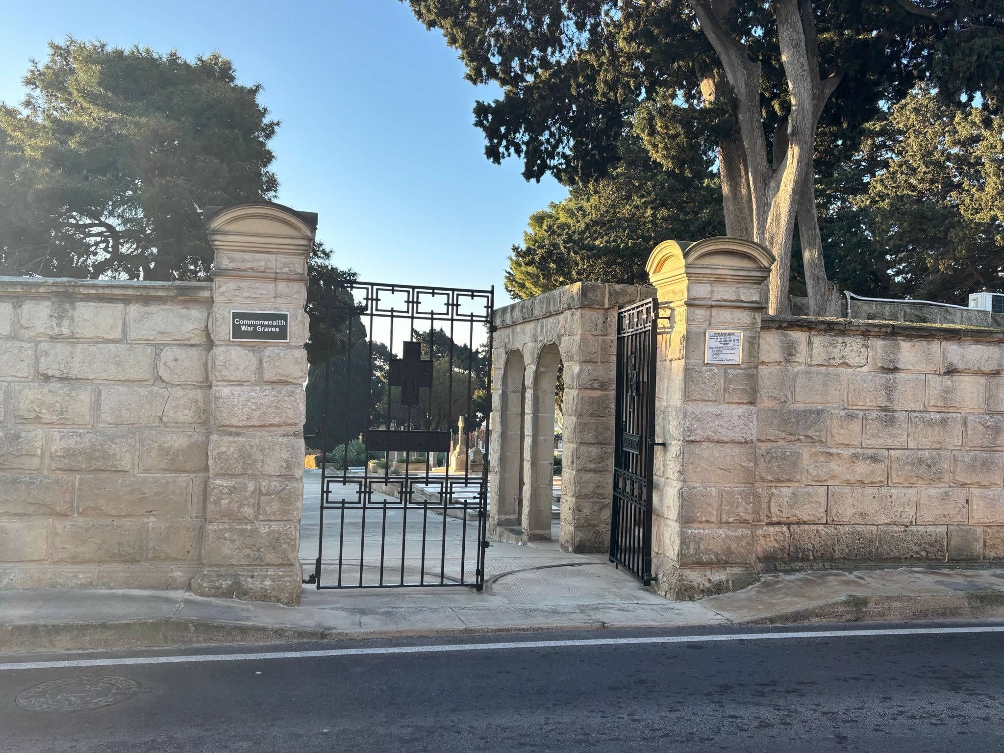 Imtarfa Military Cemetery in Malta