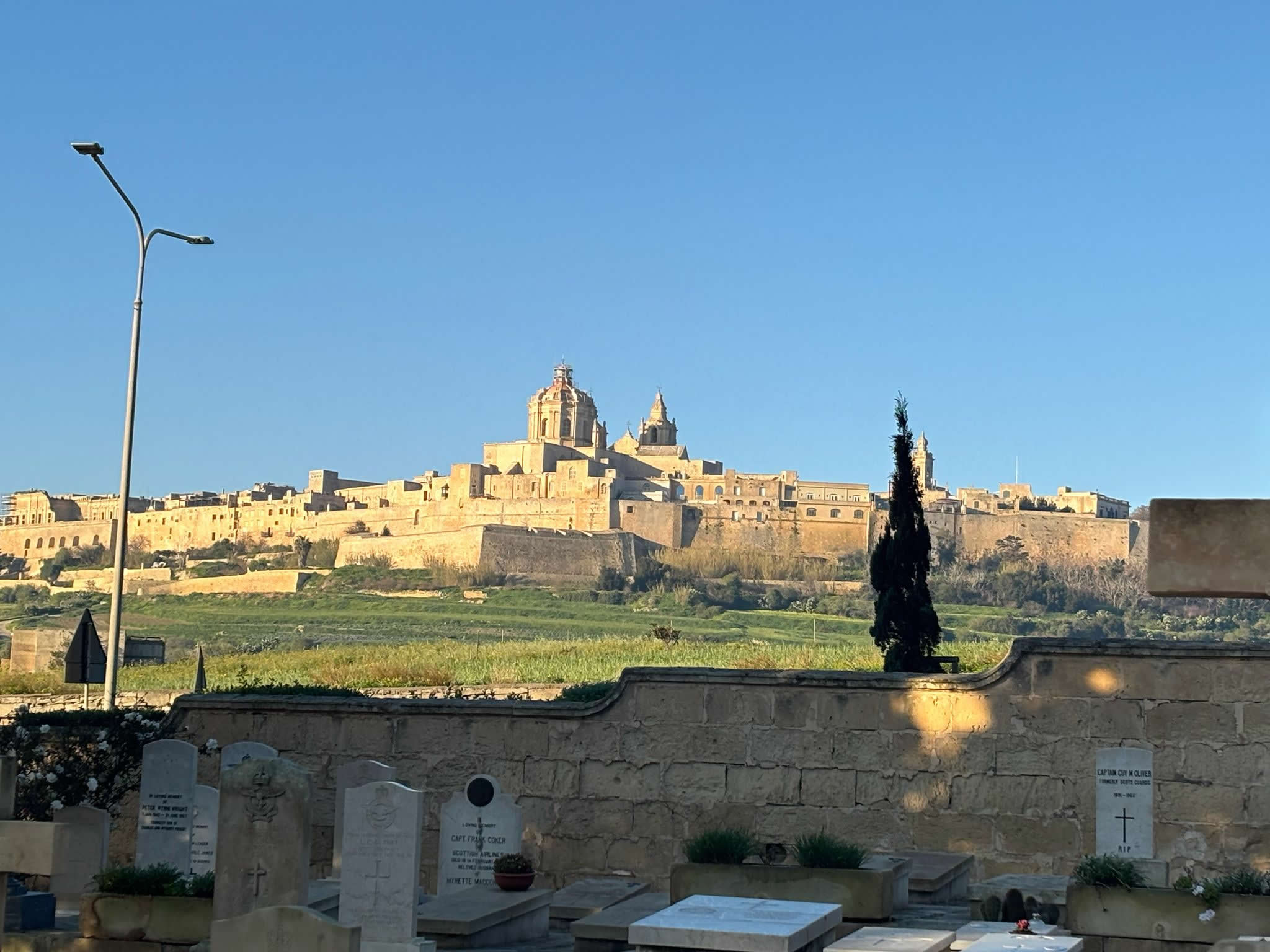 Imtarfa Military Cemetery in Malta