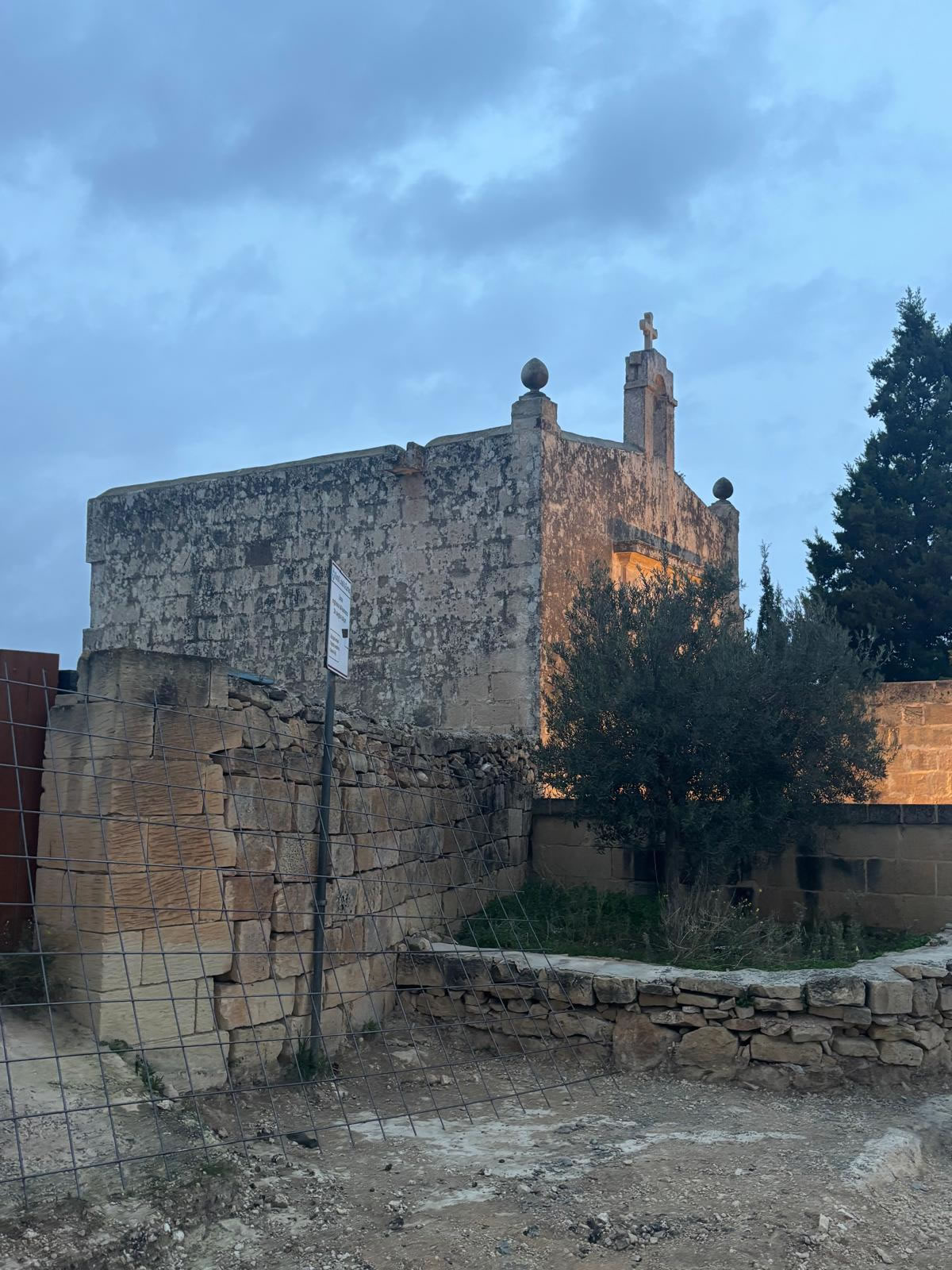 The Chapel of St John the Evangelist at Ħal Millieri, limits of Żurrieq, Malta