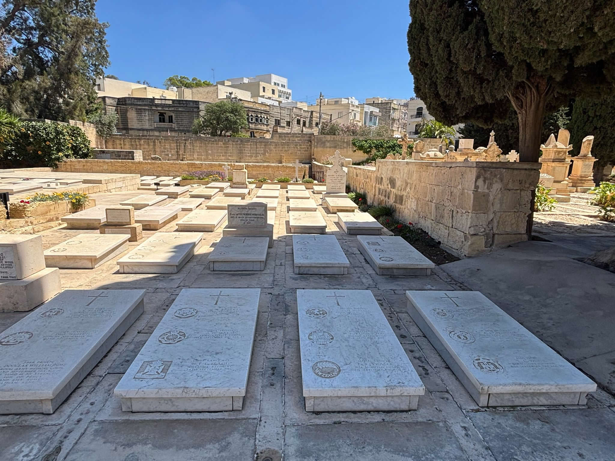 Pietà Military Cemetery in Pietà Malta