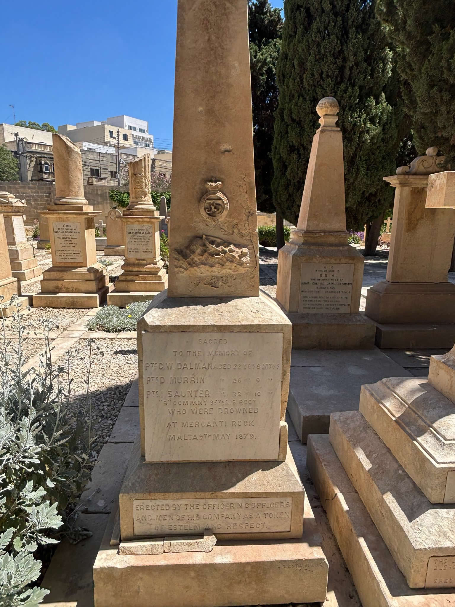Pietà Military Cemetery in Pietà Malta