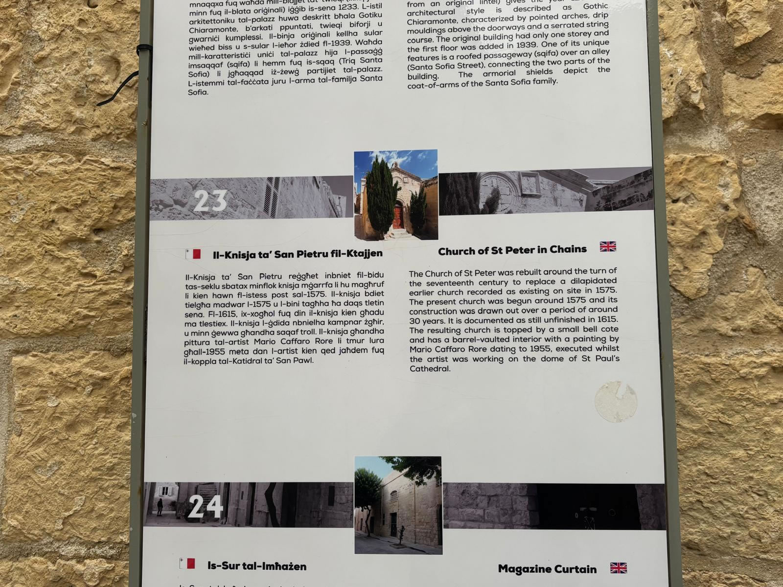 Kappella San Pietru fil-Ktajjen in Mdina, Malta