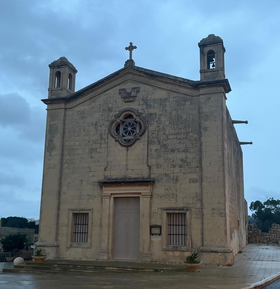 St Matthew’s Chapel (San Mattew Iż-Żgħir) at il-Maqluba, Qrendi, Malta