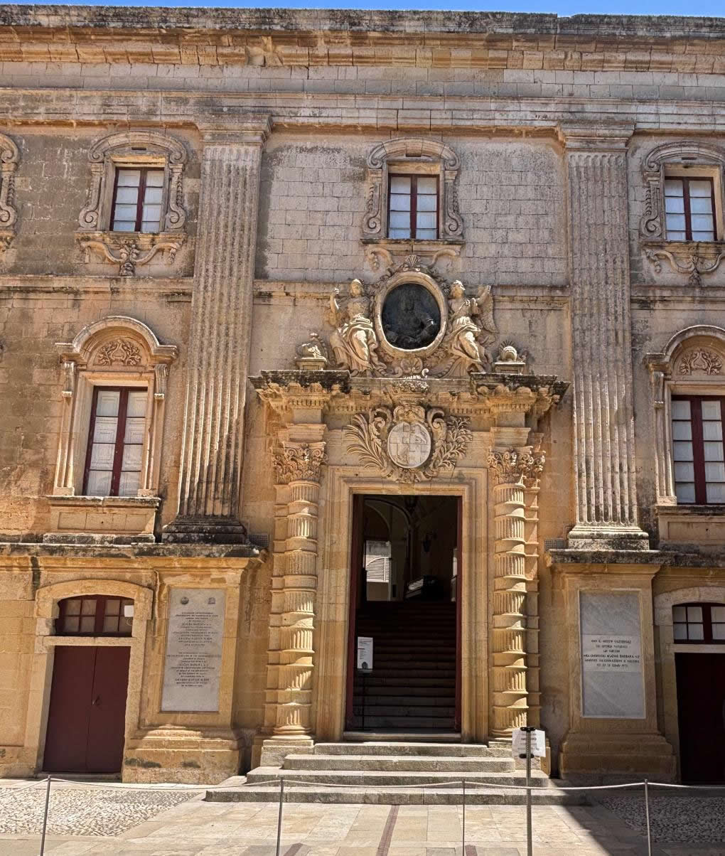 Vilhena Palace housing the National Museum of Natural History in Mdina