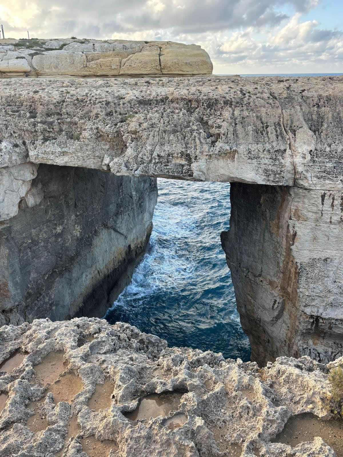 Wied il-Mielaħ Window sea arch near Għarb Gozo