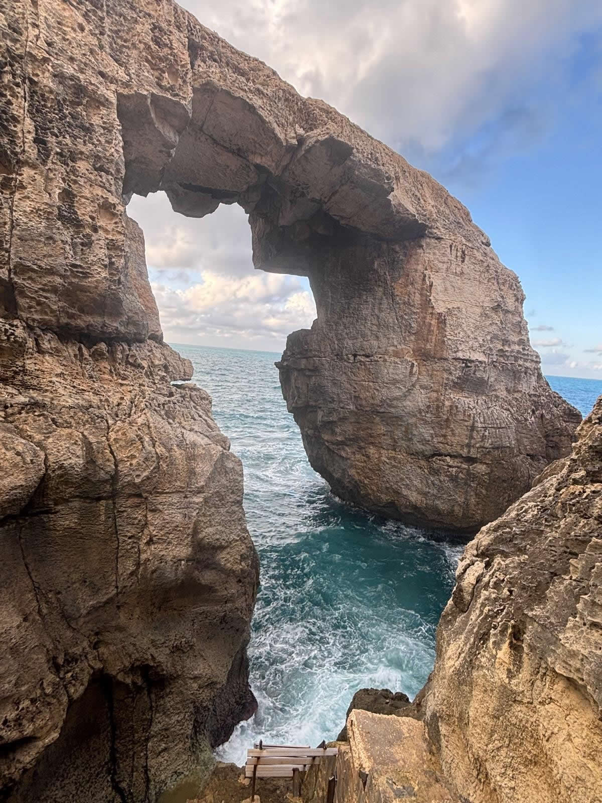 Wied il-Mielaħ Window sea arch near Għarb Gozo